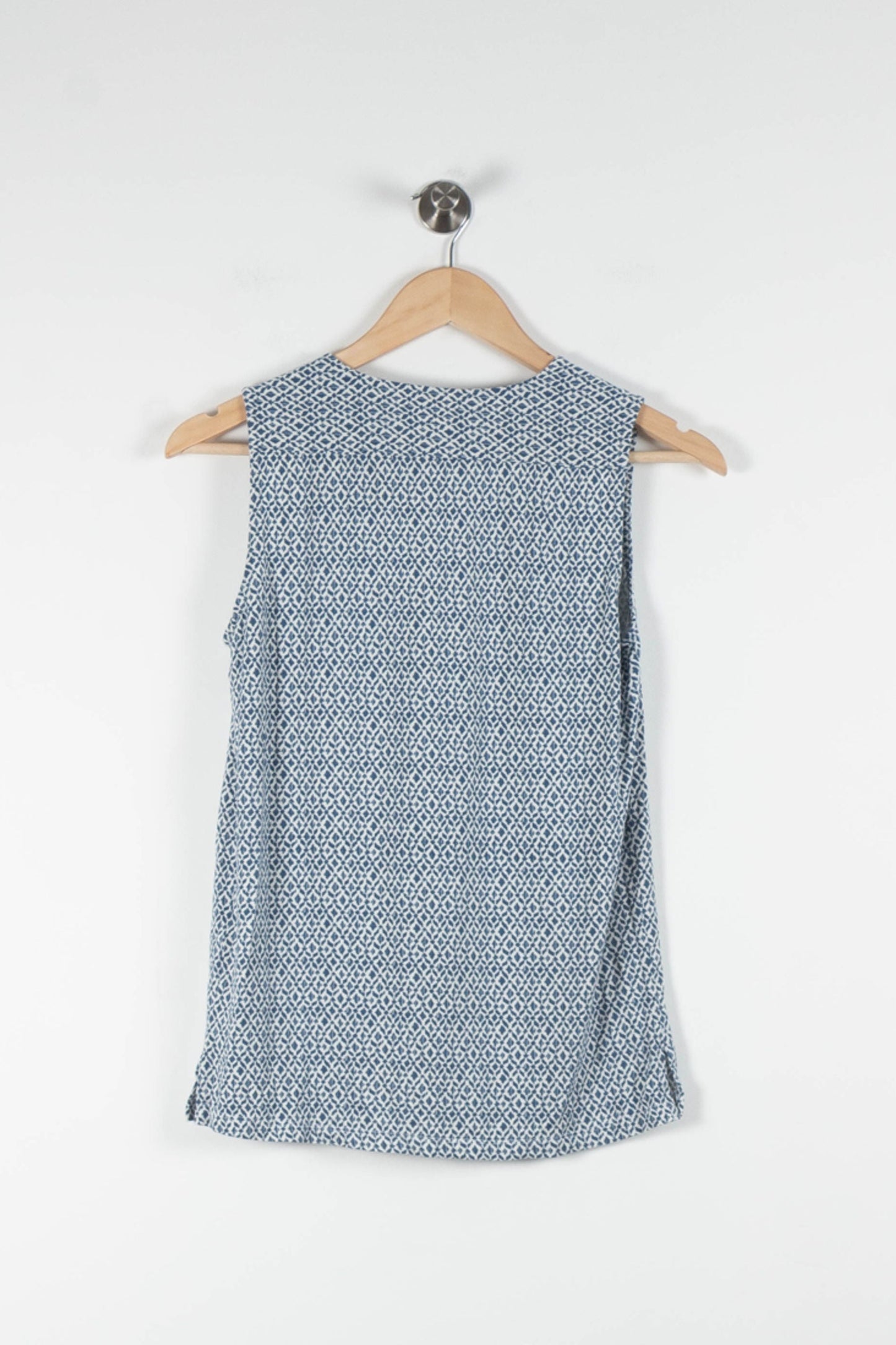 Blouse Sans Manches Bleue et Blanche - Taille XS/34