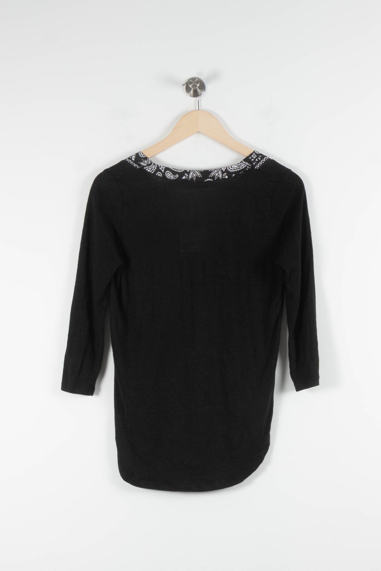 Blouse Noire et Blanche - Taille S/36