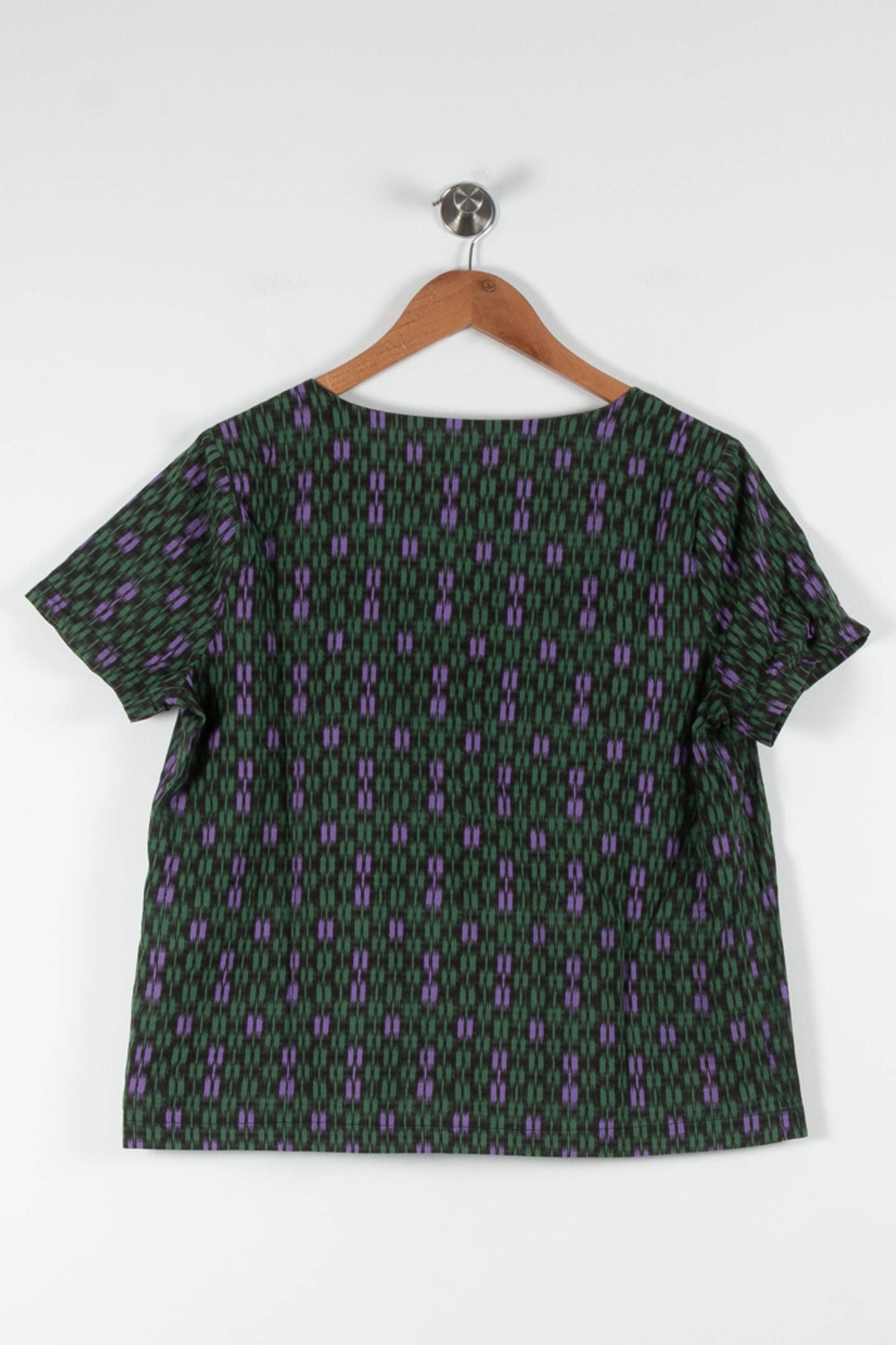 Blouse Verte et Violette - Taille L/40
