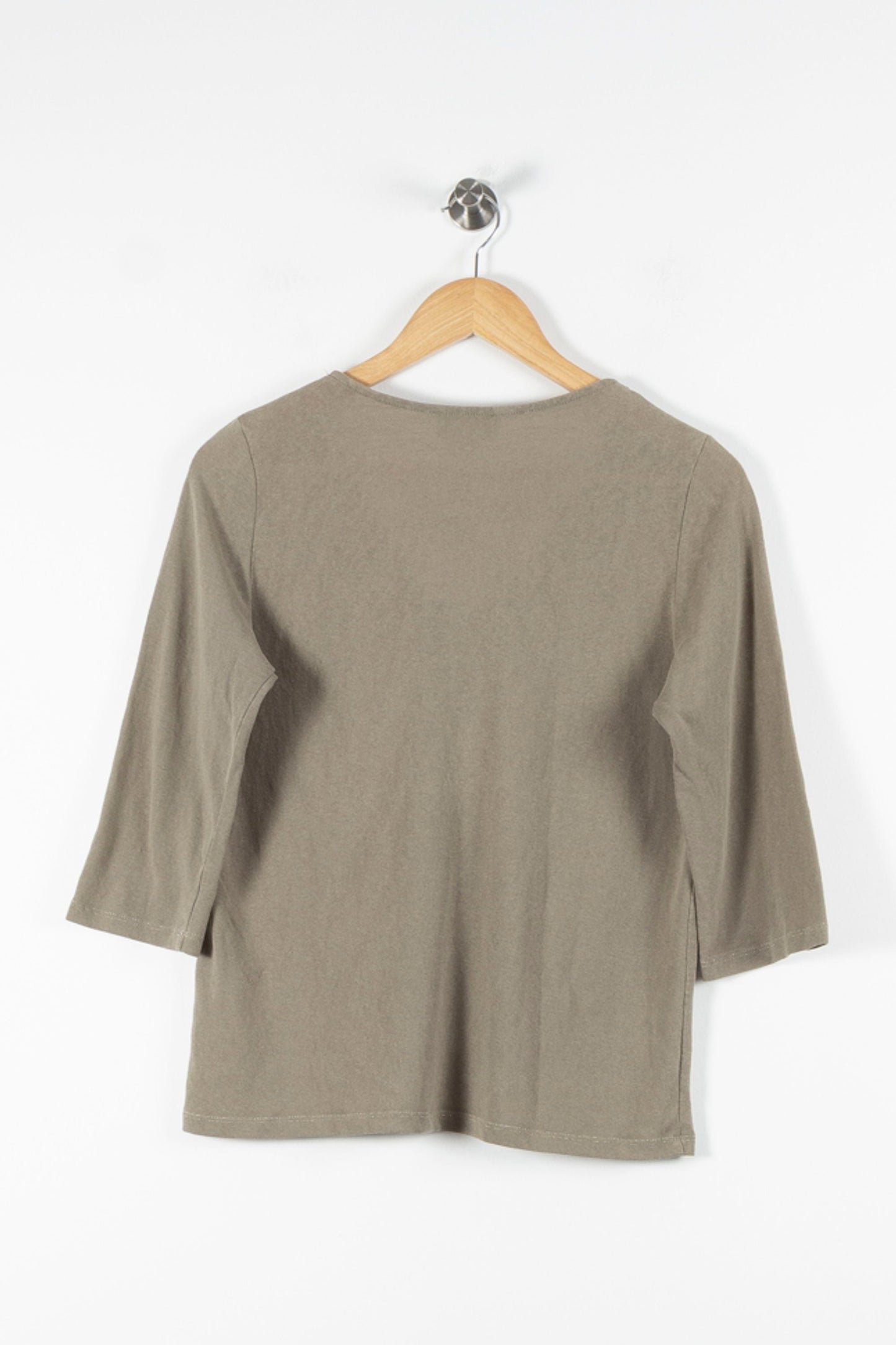 Tee-shirt Manches Trois Quarts Vert - Taille M/38