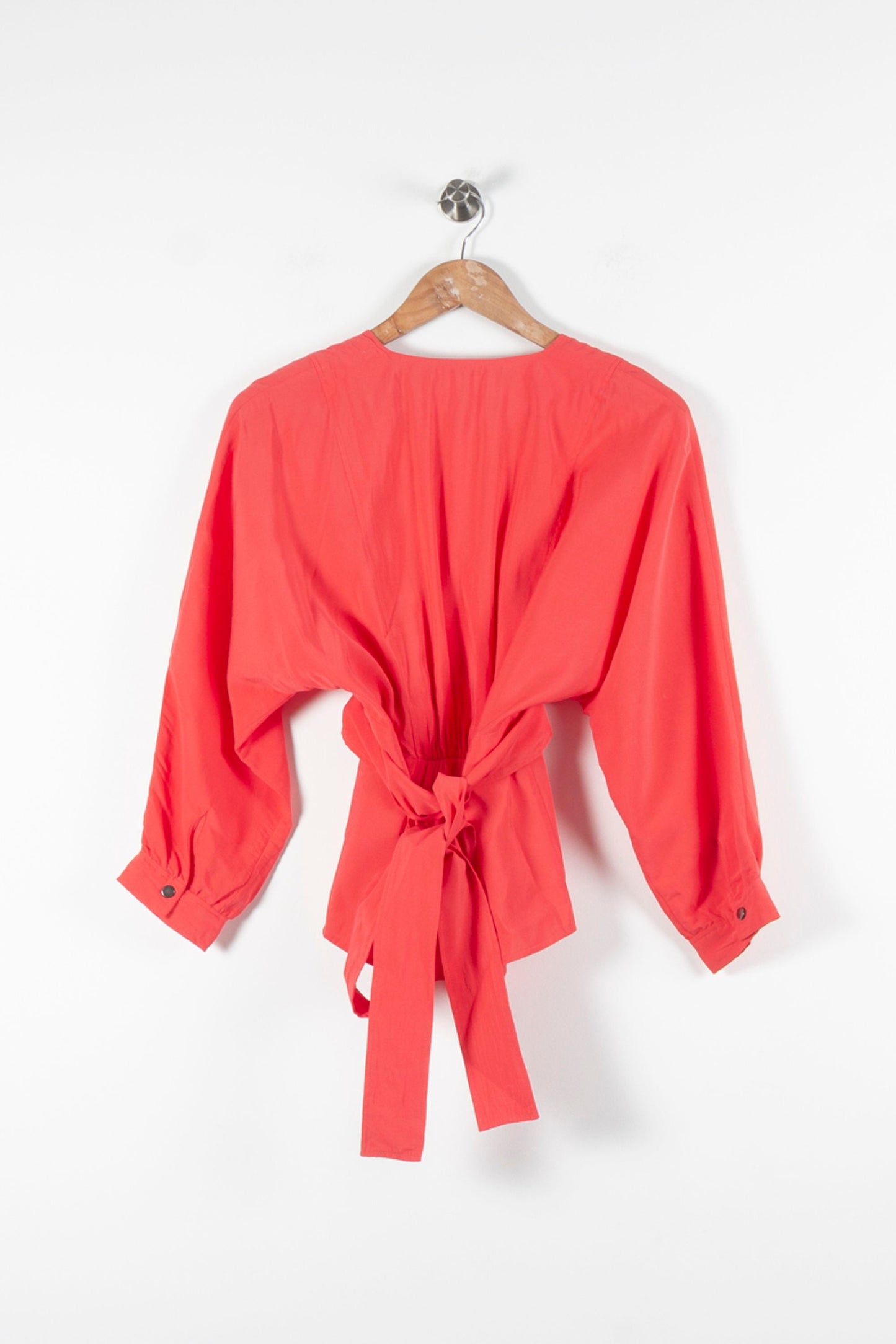 Blouse Cache-Cœur Rouge - Taille S/36