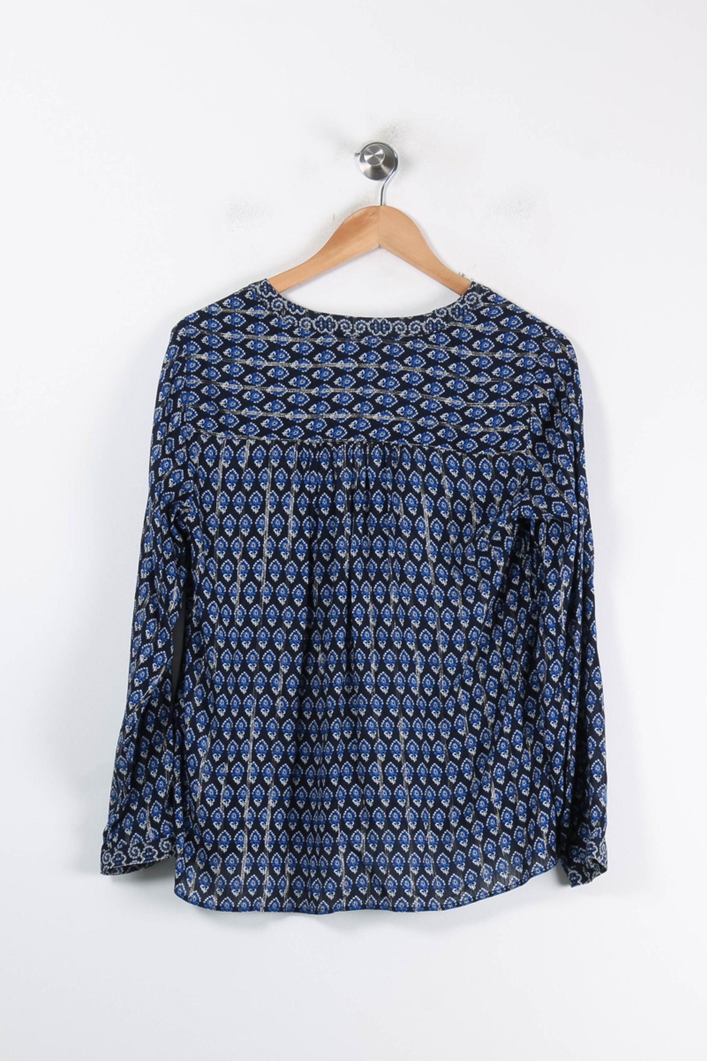 Blouse Bleue et Noire - Taille L/40