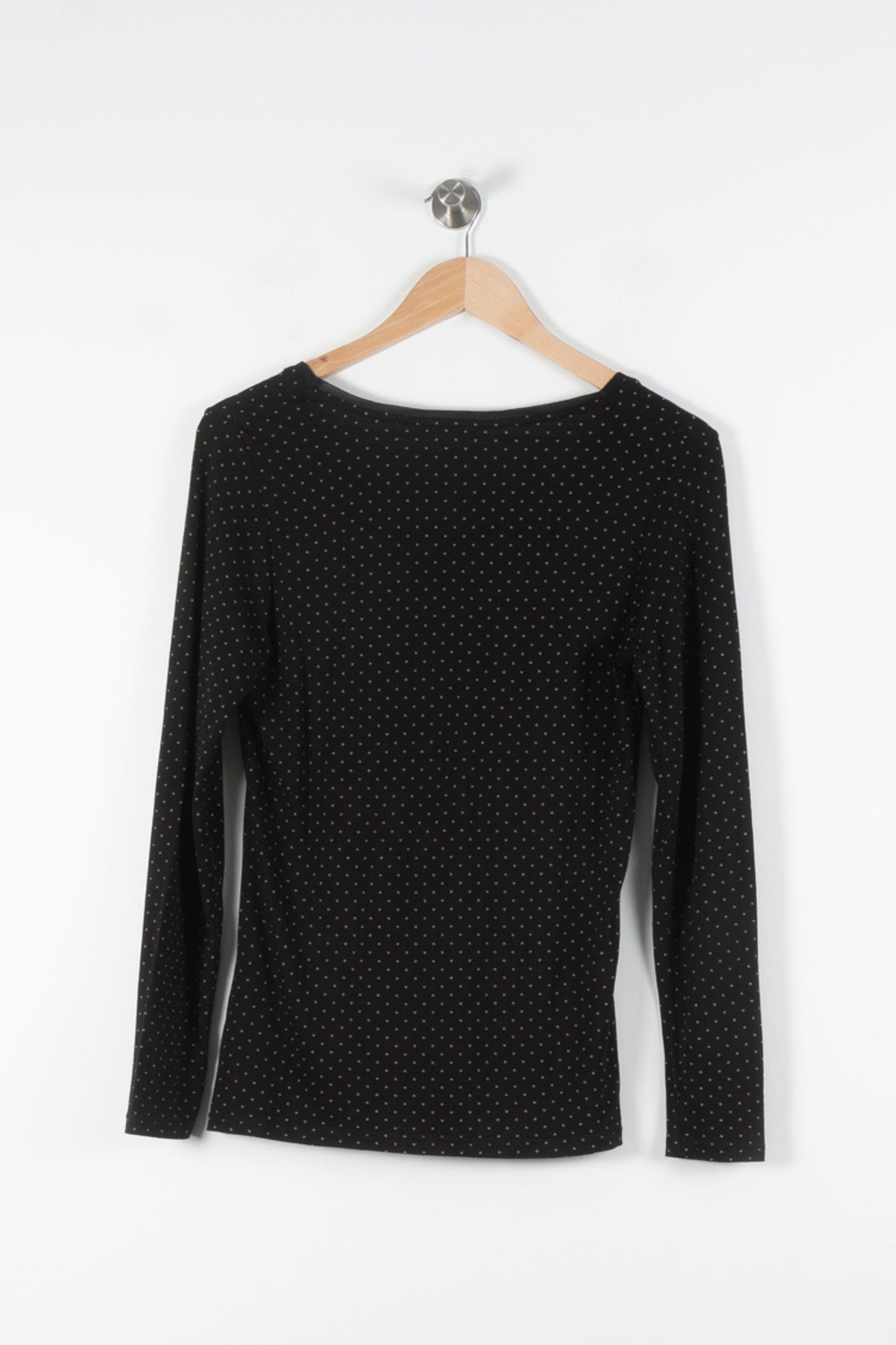 T-shirt Noir à Manches Longues - Taille M/38