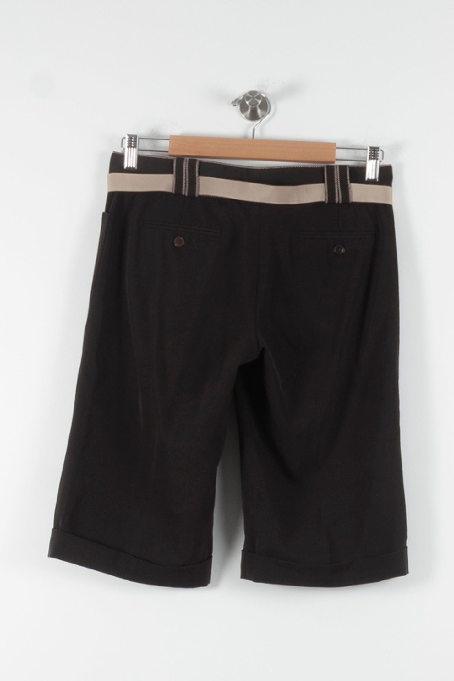 Bermuda Noir et Beige - Taille M/38