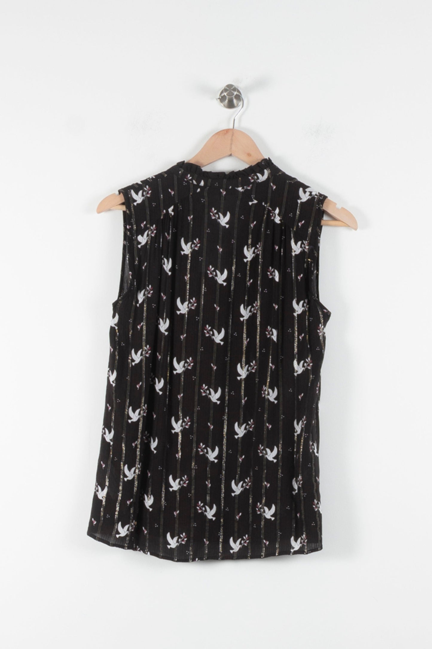 Blouse Noire et Blanche - Taille S/36