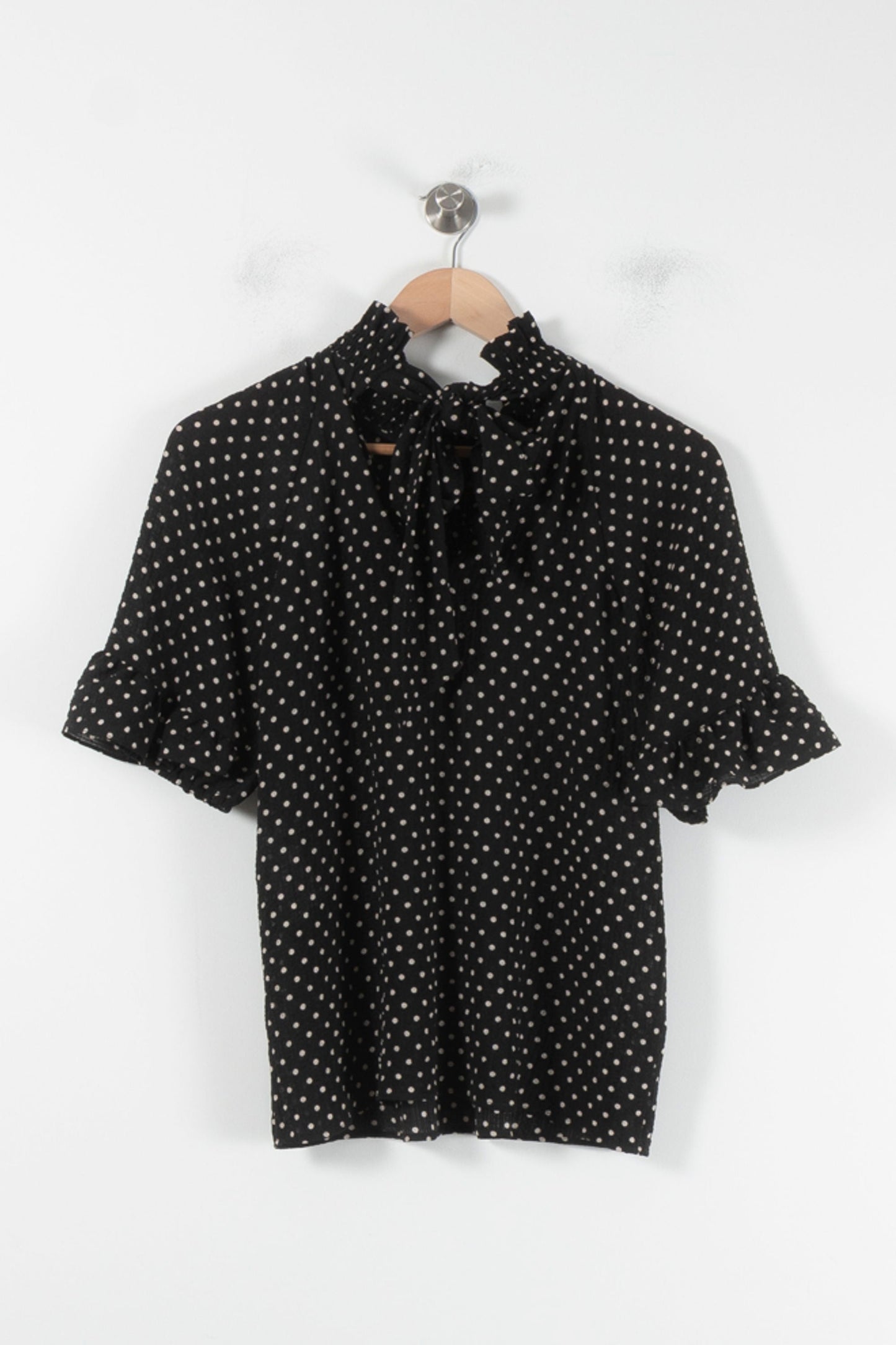 Blouse Noire et Blanche - Taille S/36
