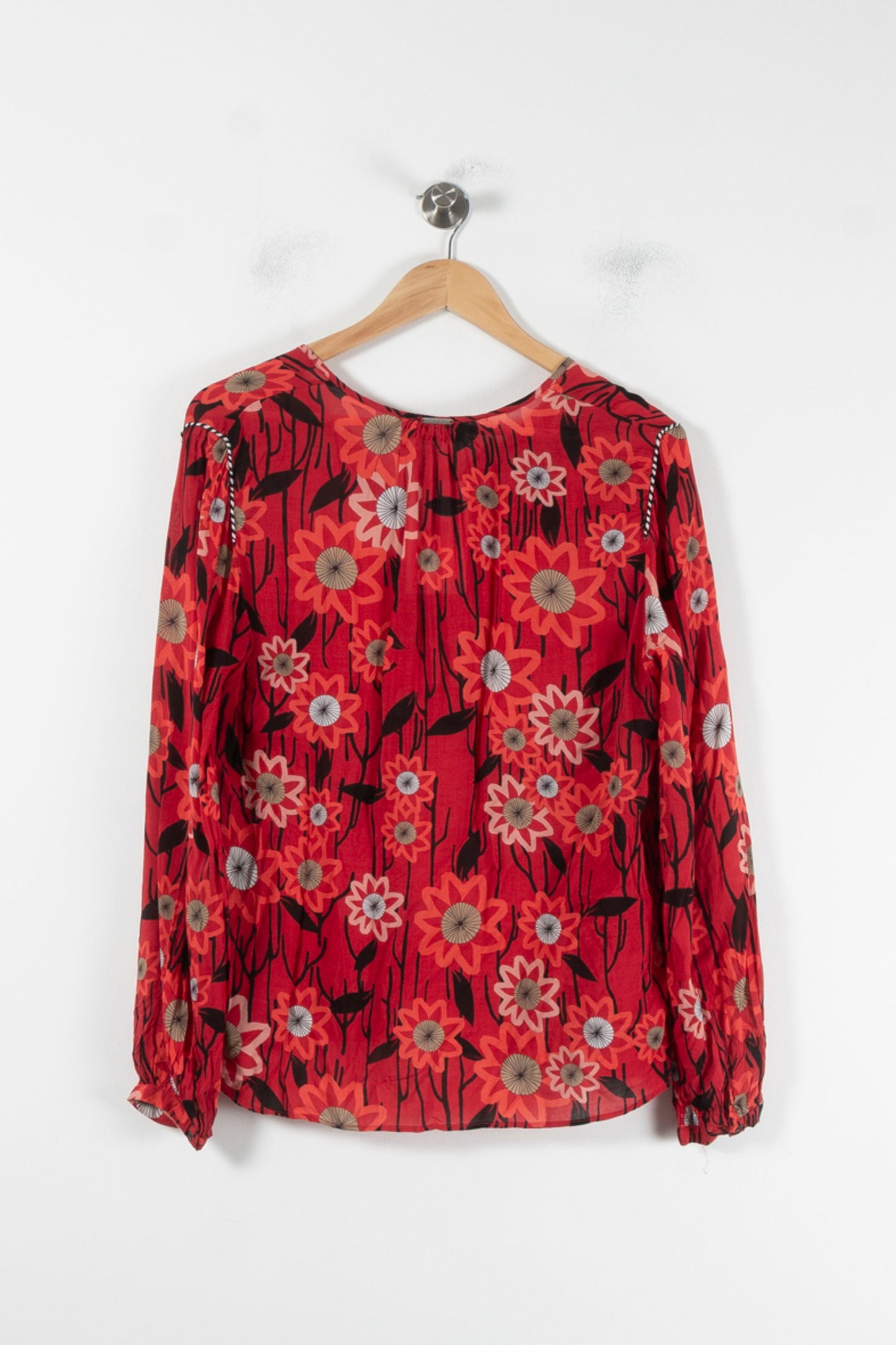 Blouse Rouge et Noir - Taille L/40
