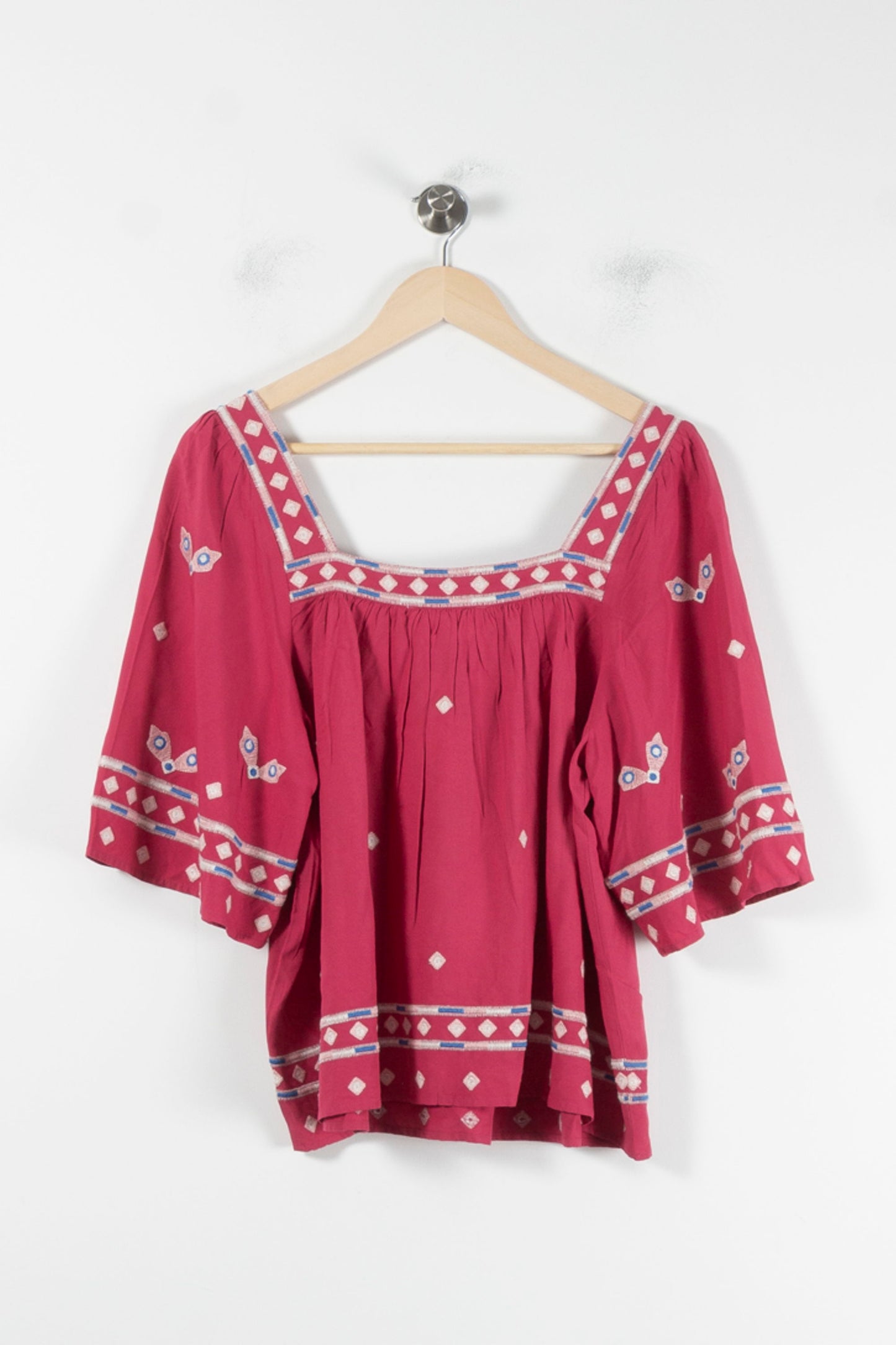 Blouse Rose et Bleu - Taille L/40