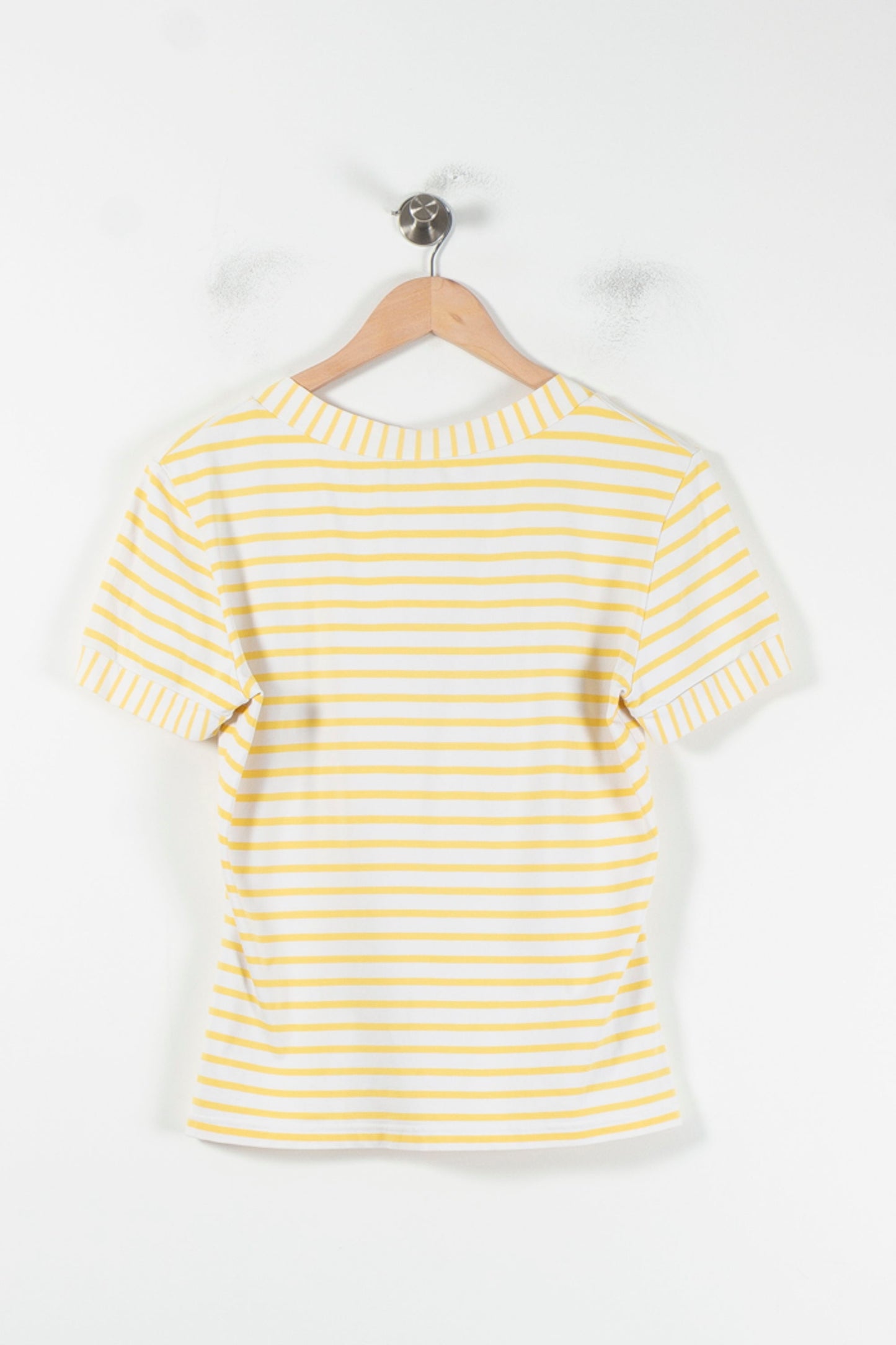 Tee-shirt Rayé Jaune et Blanc - Taille XL/42