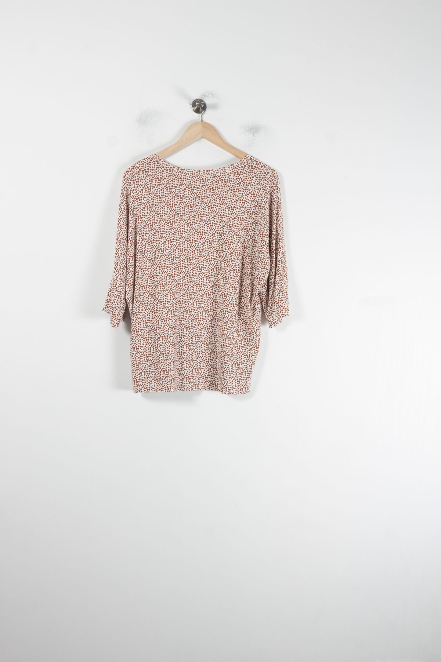 Tee-shirt Blanc et Marron - Taille L/40