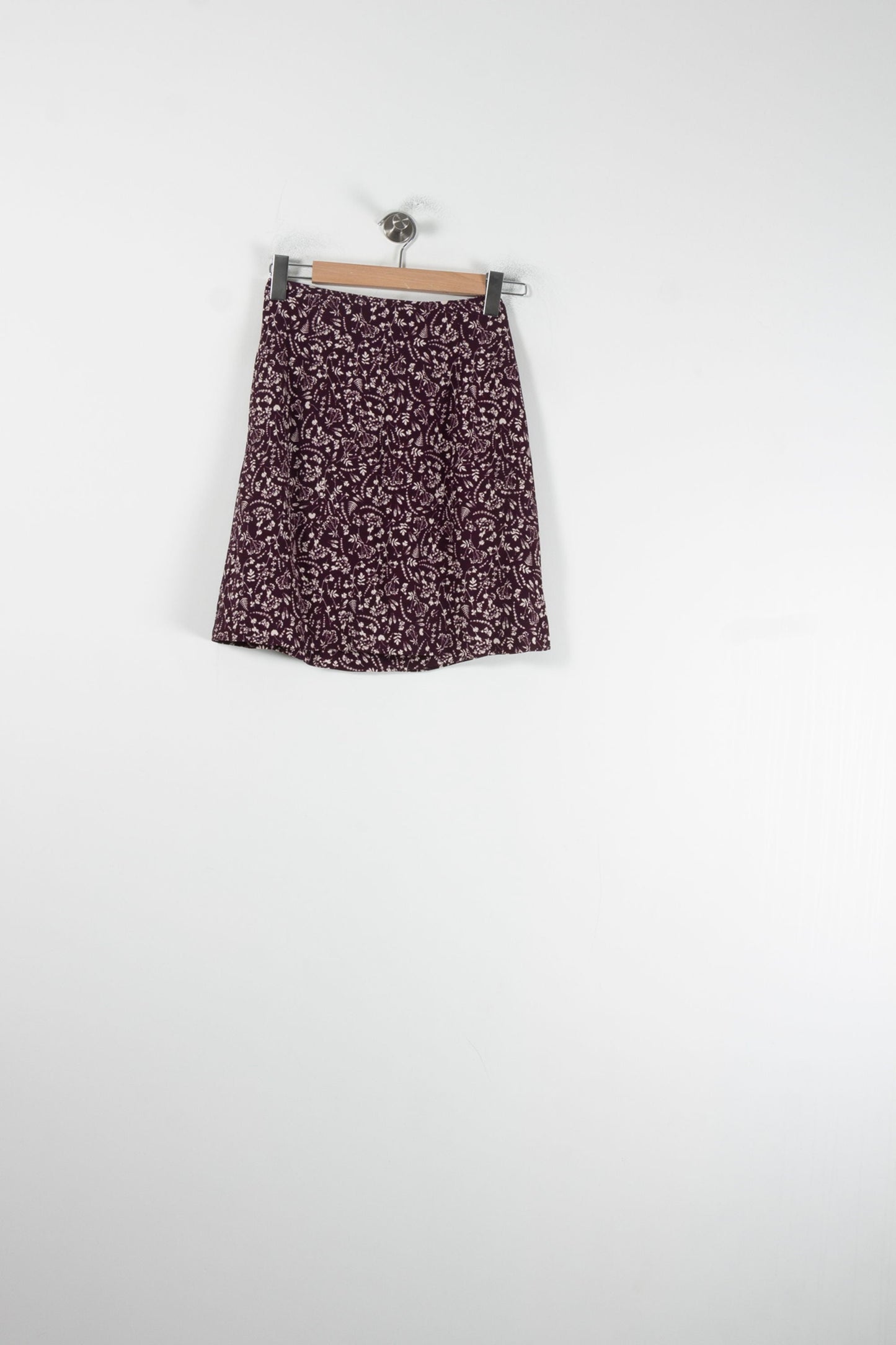 Jupe Imprimée Bordeaux et Blanc - Taille XS/34