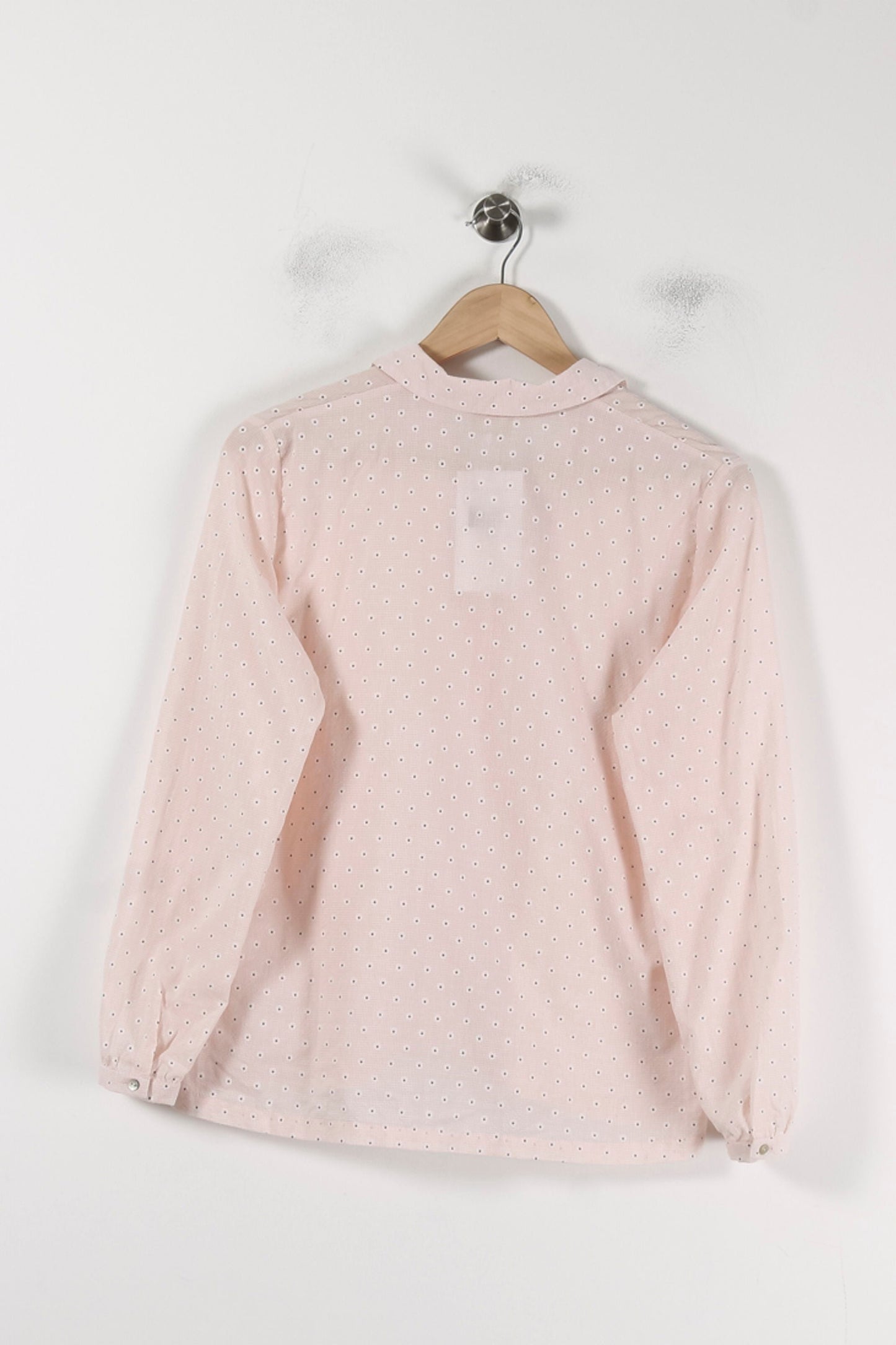 Chemise Rose à Pois Blancs - Taille S/36