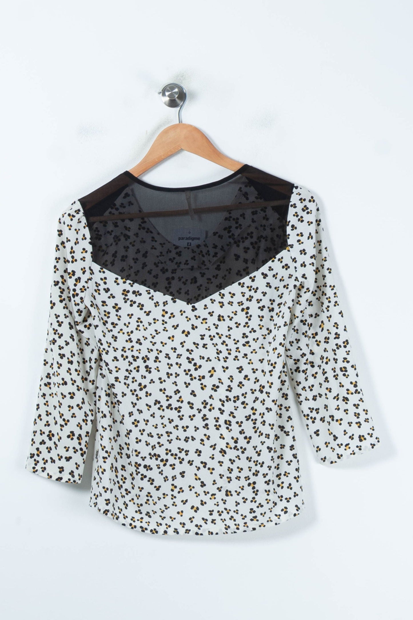 Blouse Blanche et Noire - Taille XS/34