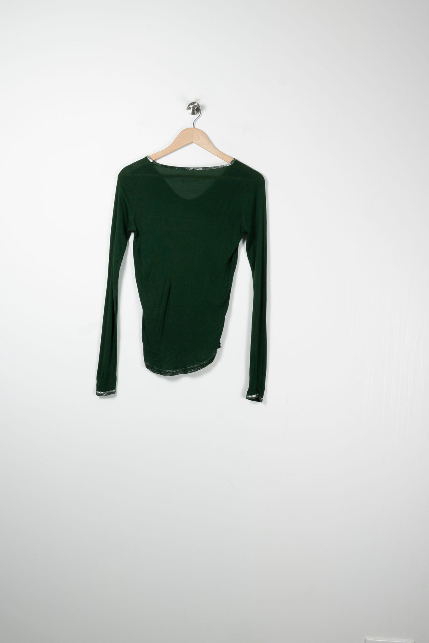 T-shirt Manche Longue Vert - Taille XS/34