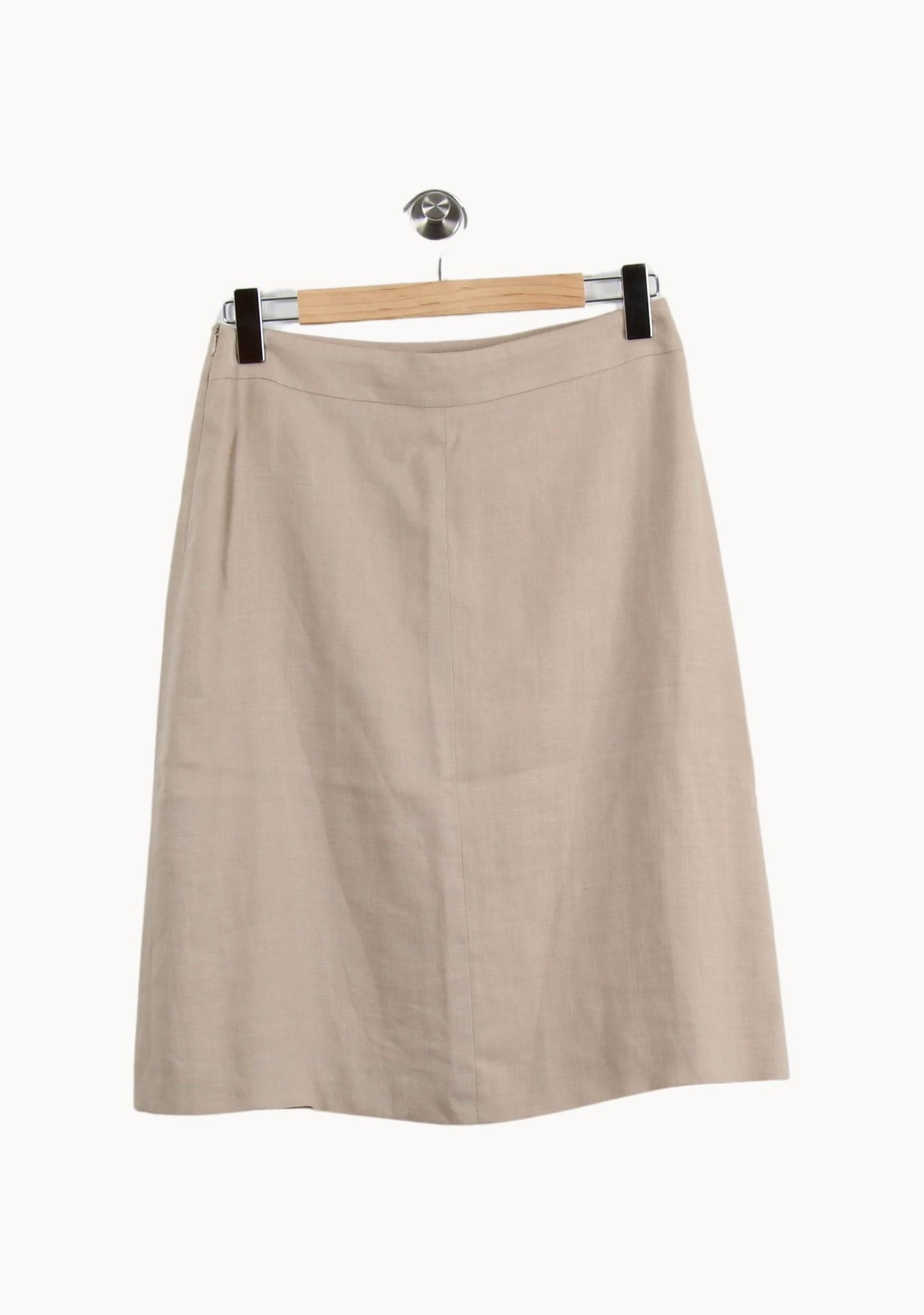 Jupe Plissée Beige et Noire - Taille M/38