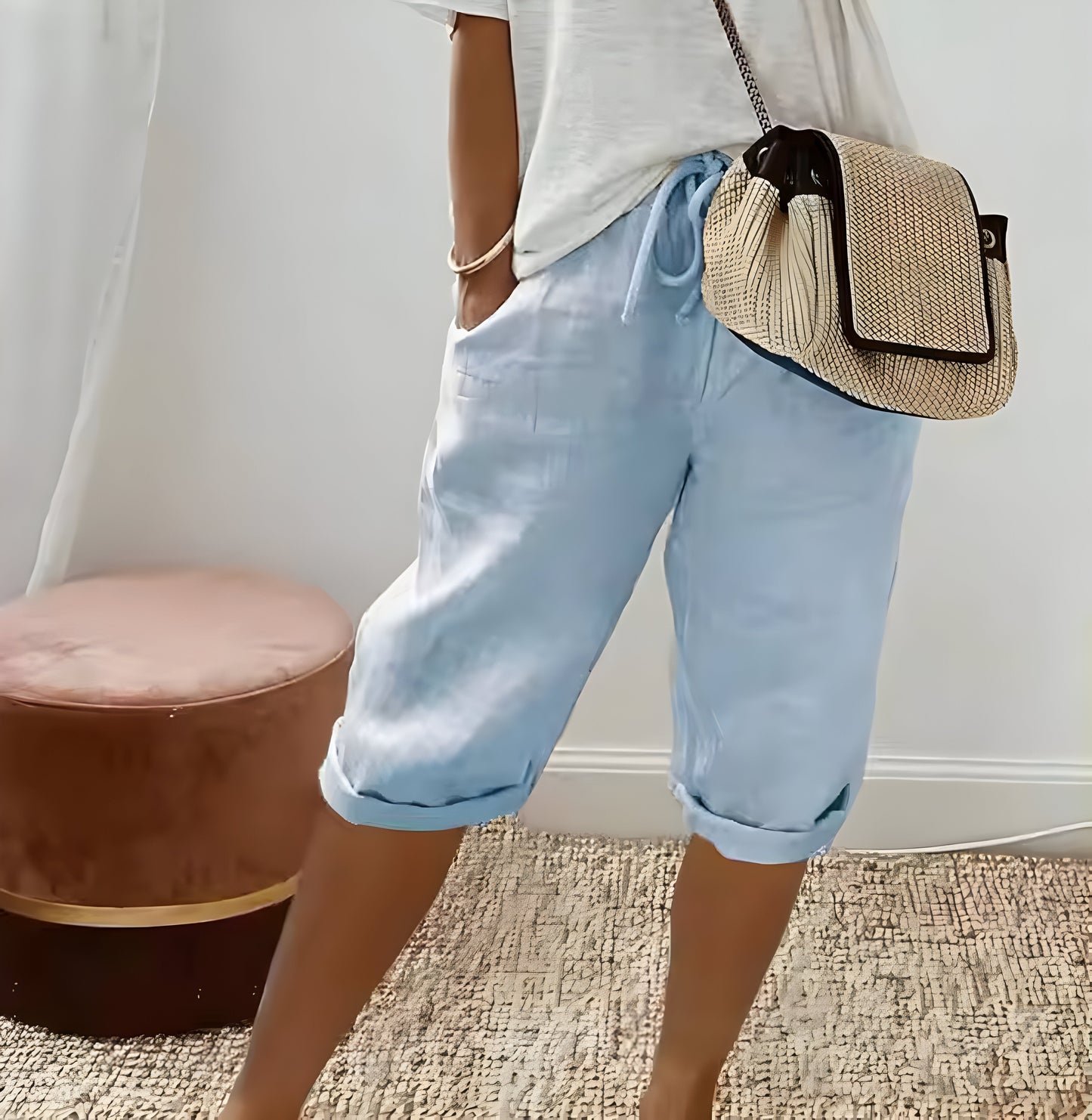 Hedwige™ | Pantalon Court et Lin pour Femmes