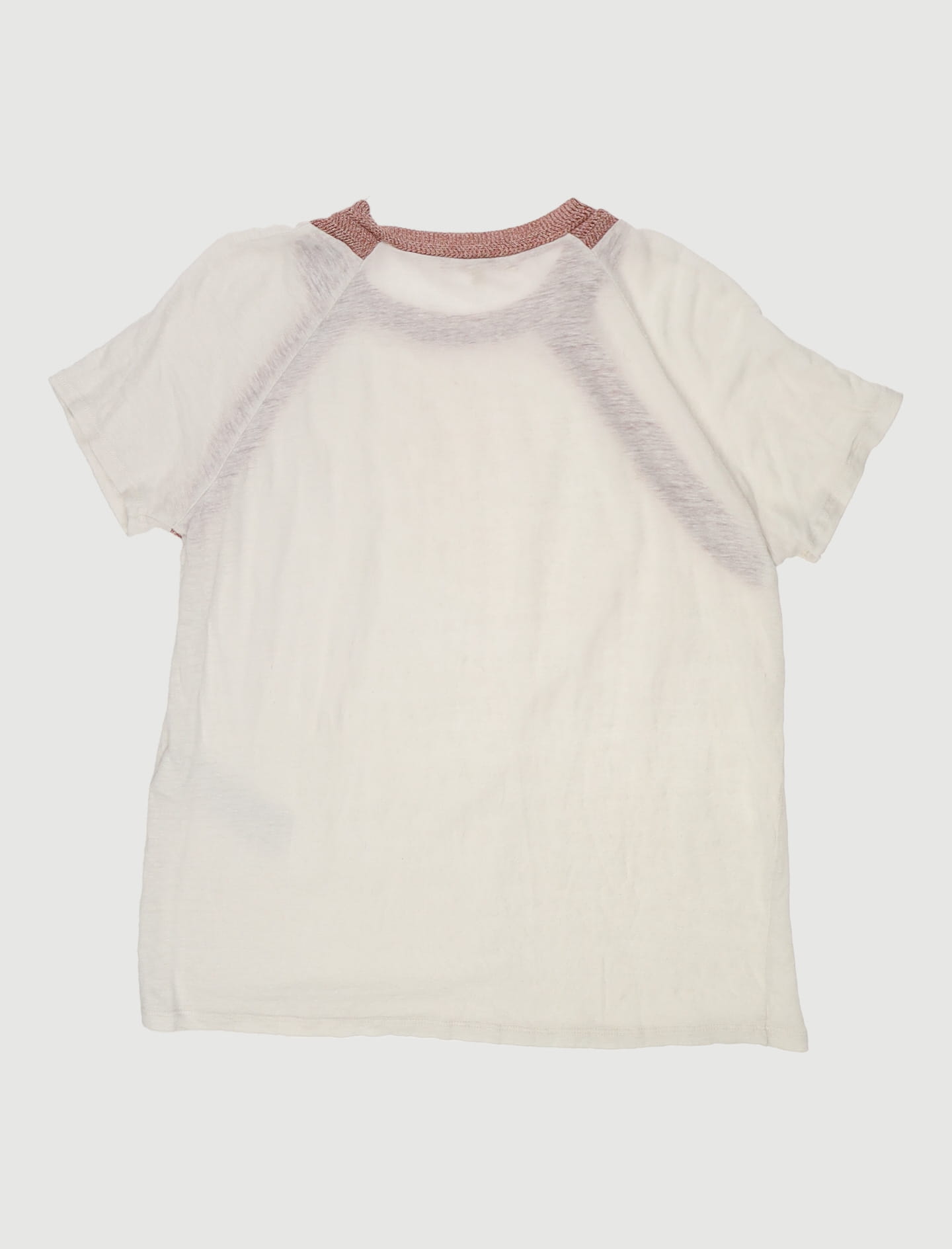 Tee-Shirt Et Lin Avec Détail Lurex - Taille L/40