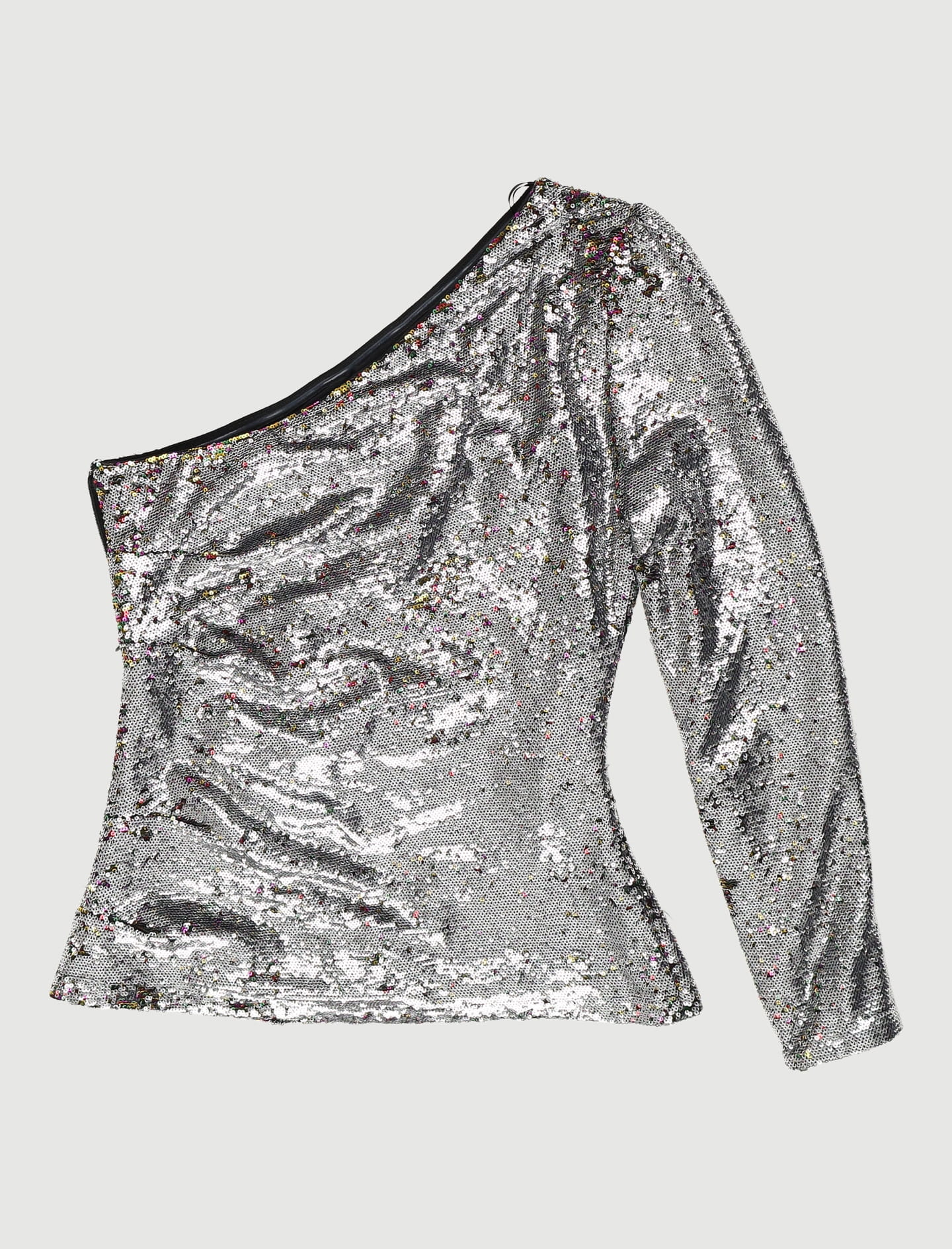 Top Asymétrique À Sequins - Taille L/40
