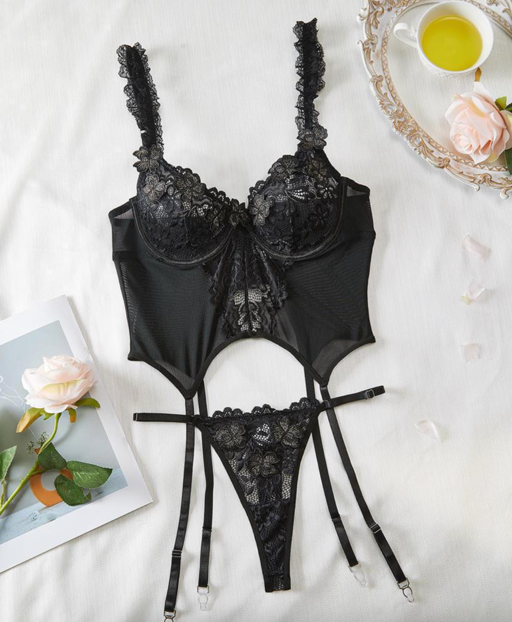 Leyla™ | Ensemble de lingerie de mariée élégante