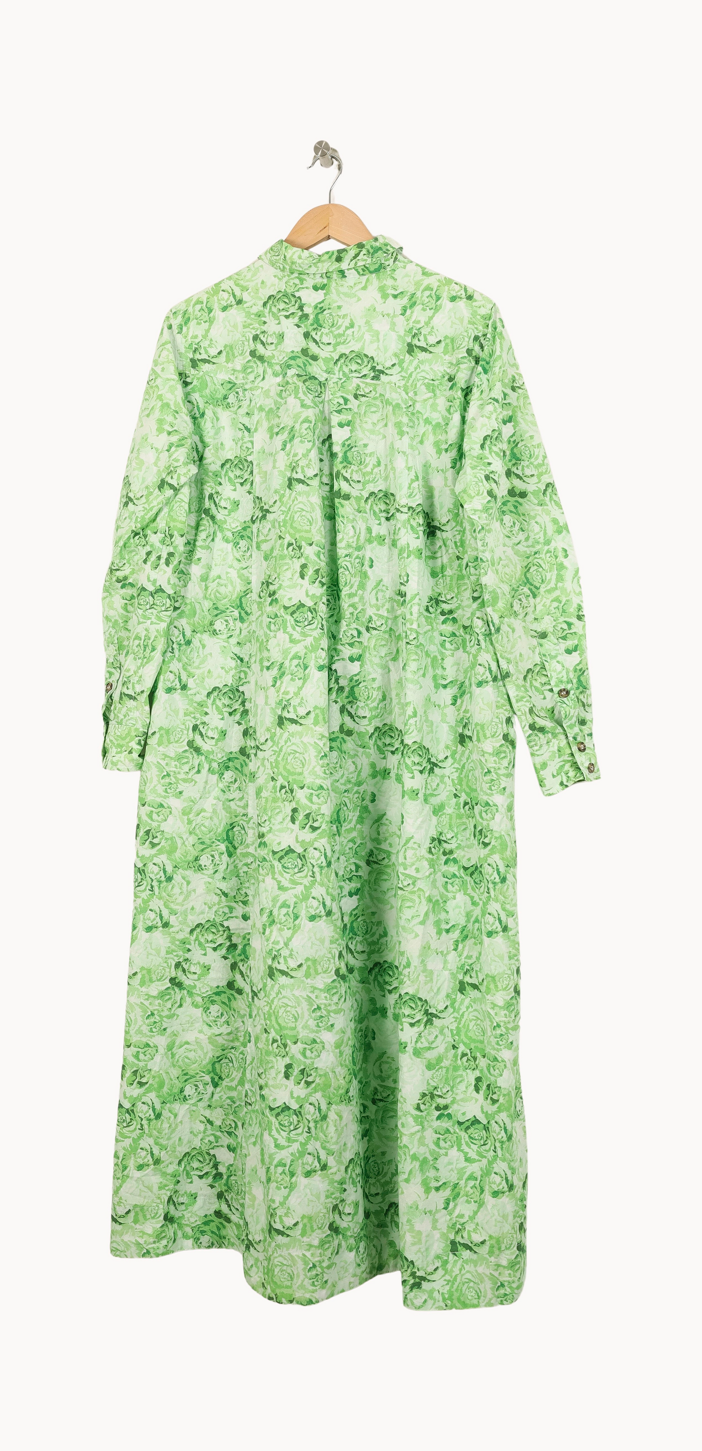 Robe Chemisier Longue Verte - Taille L/40