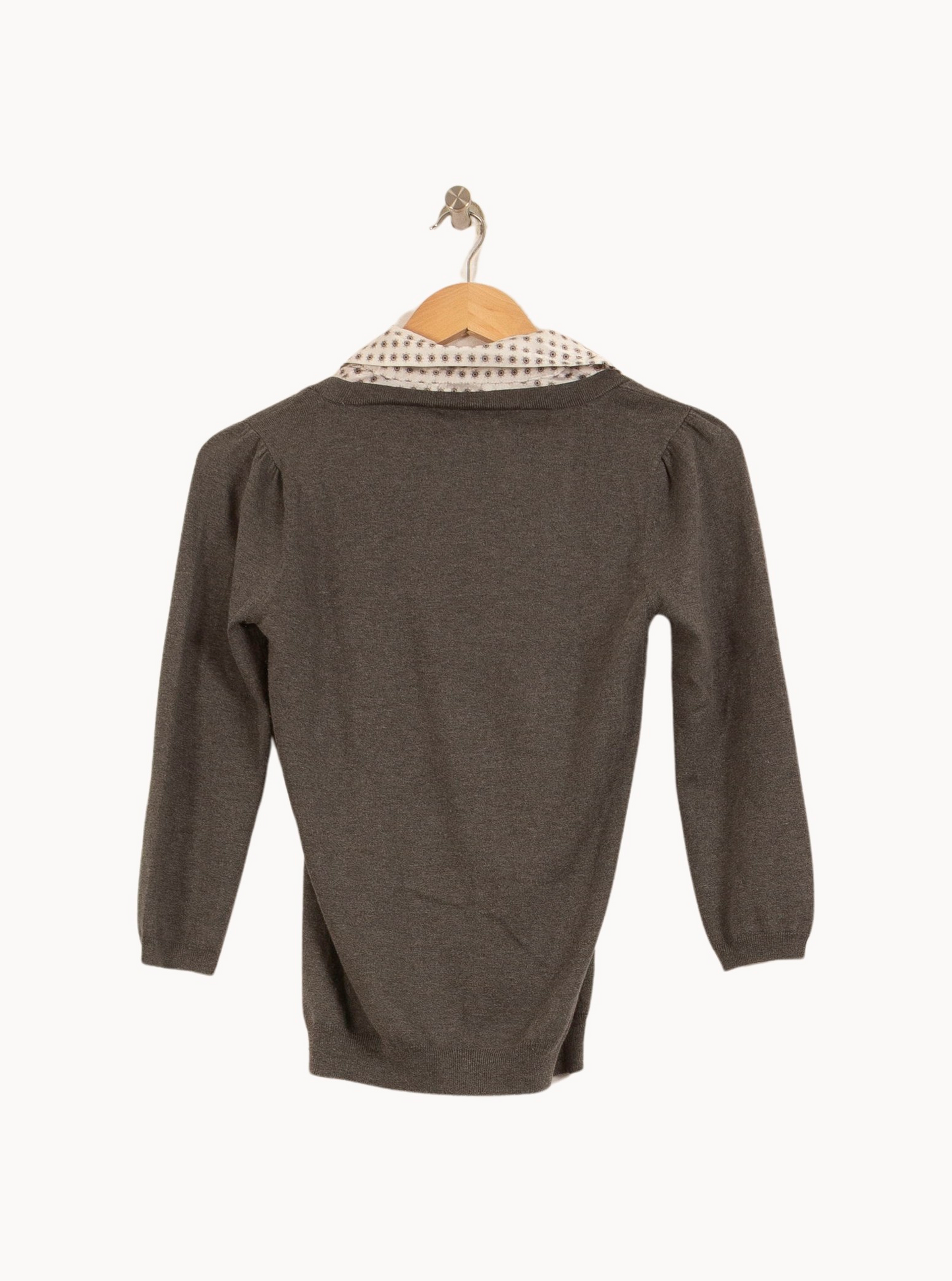 Pull Gris et Blanc - Taille S/36