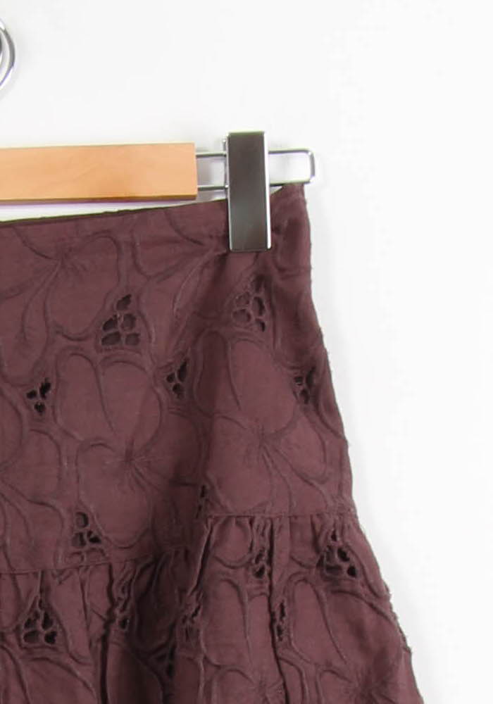 Jupe Courte Marron - Taille S/36