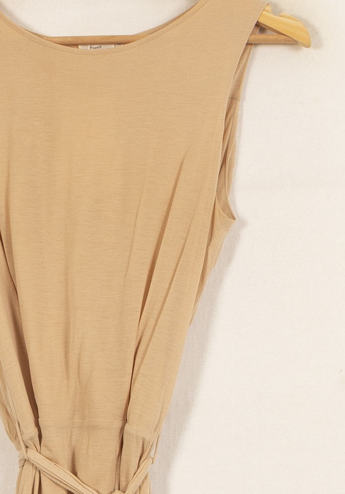 Robe Ceinturée Beige - Taille XS/34
