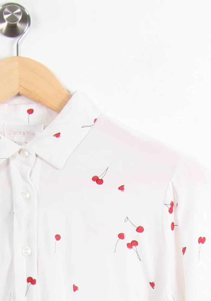 Chemise Blanche et Rouge - Taille M/38