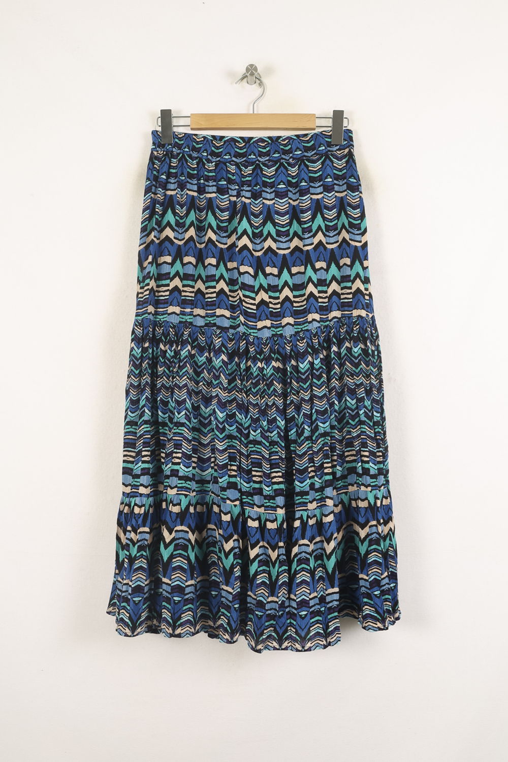 Jupe Longue Bleue et Verte - Taille M/38