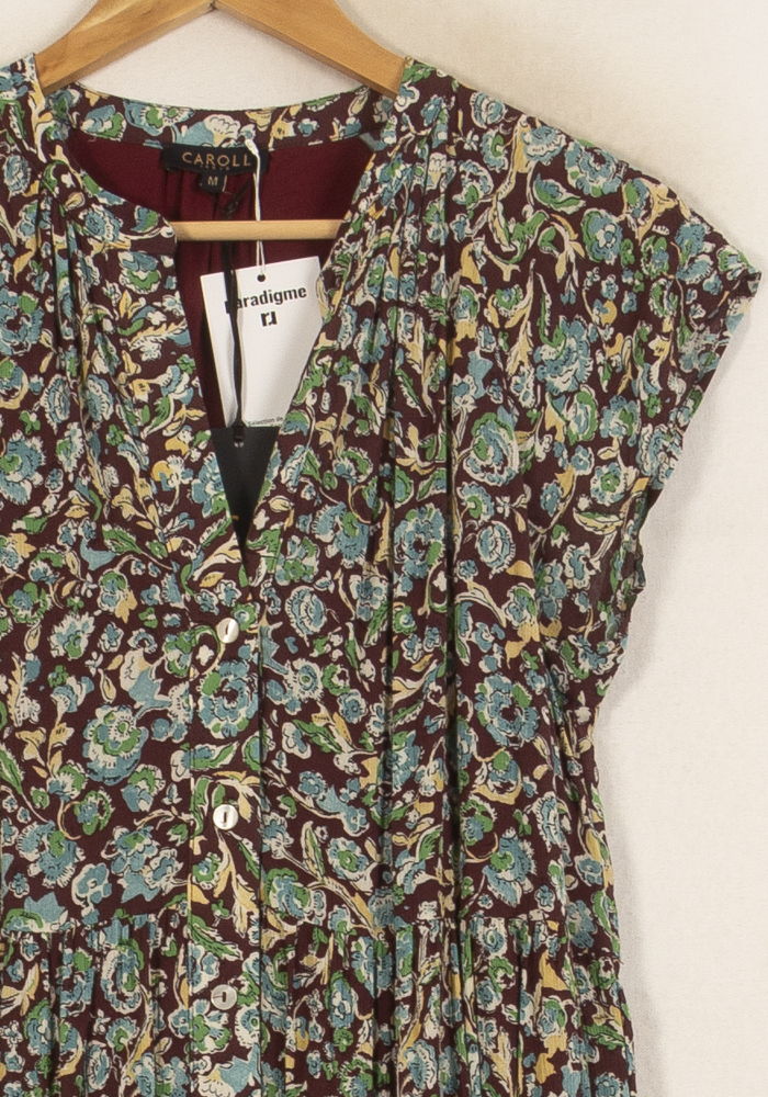 Blouse Verte et Marron - Taille S/36