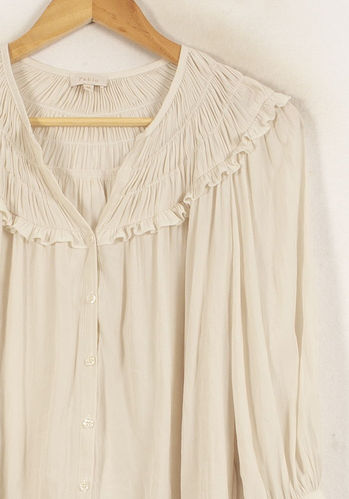 Blouse Beige - Taille S/36