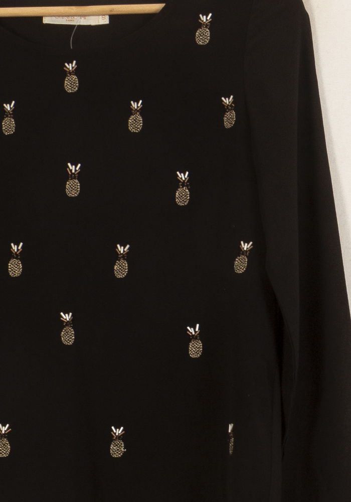 Blouse Noire - Taille S/36