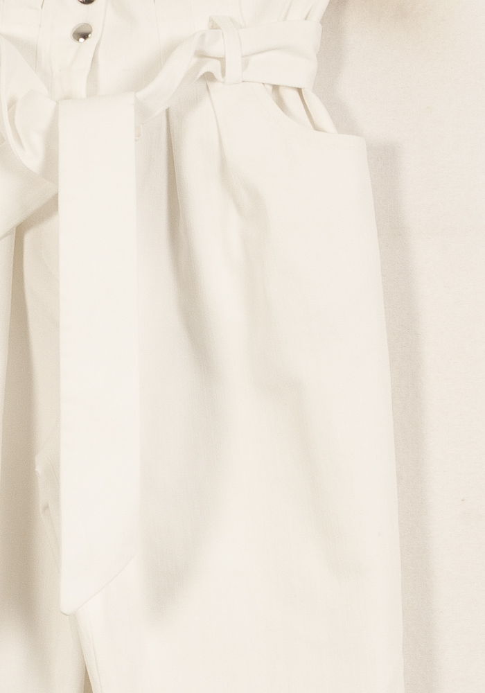 Pantalon Taille Haute Blanc - Taille XS/34