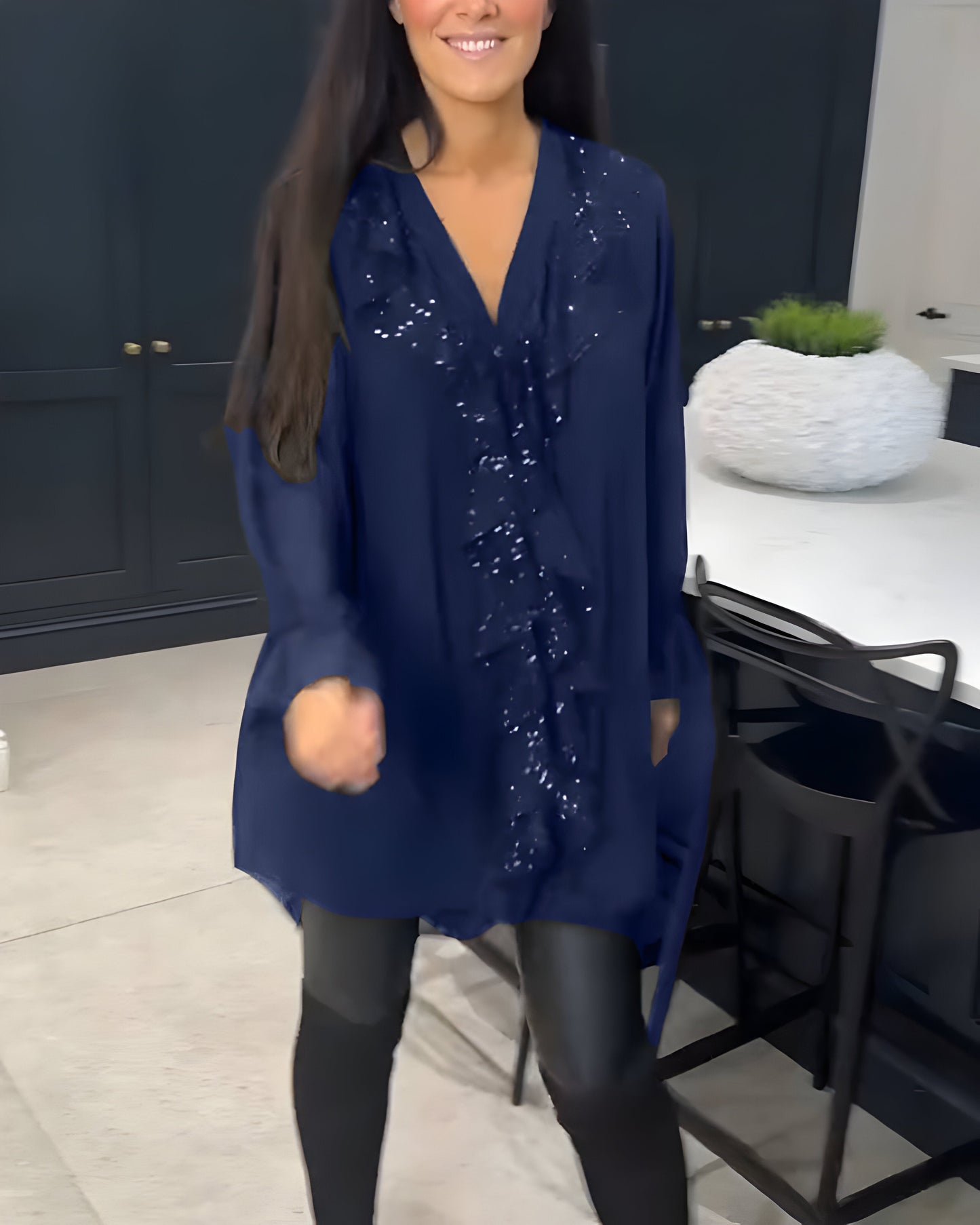 Sylvaine™ | Chemisier élégant à volants