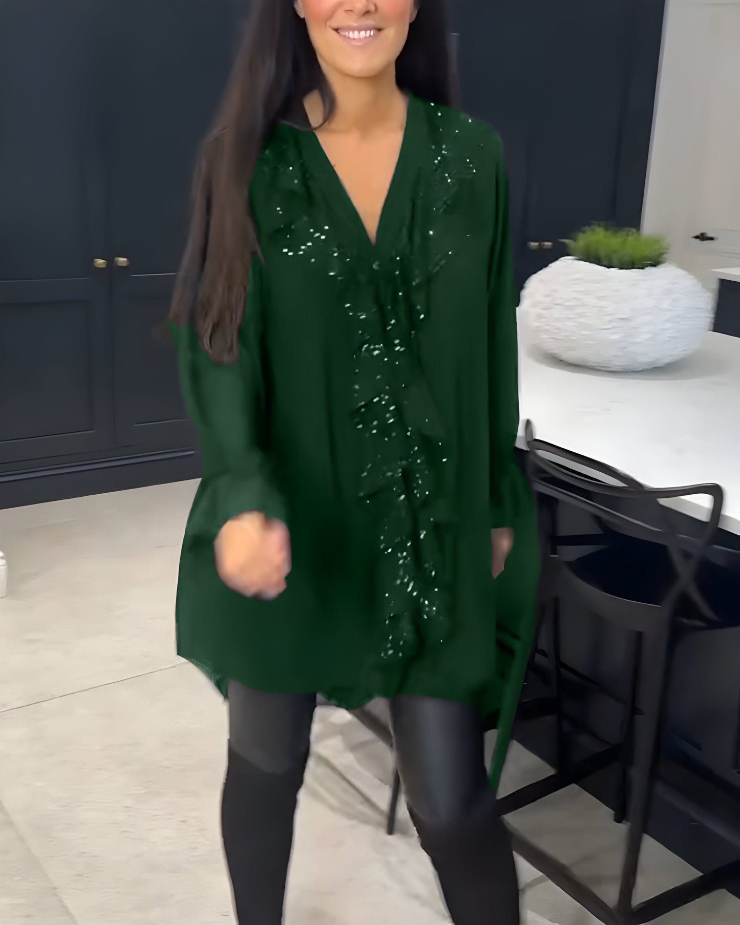 Sylvaine™ | Chemisier élégant à volants