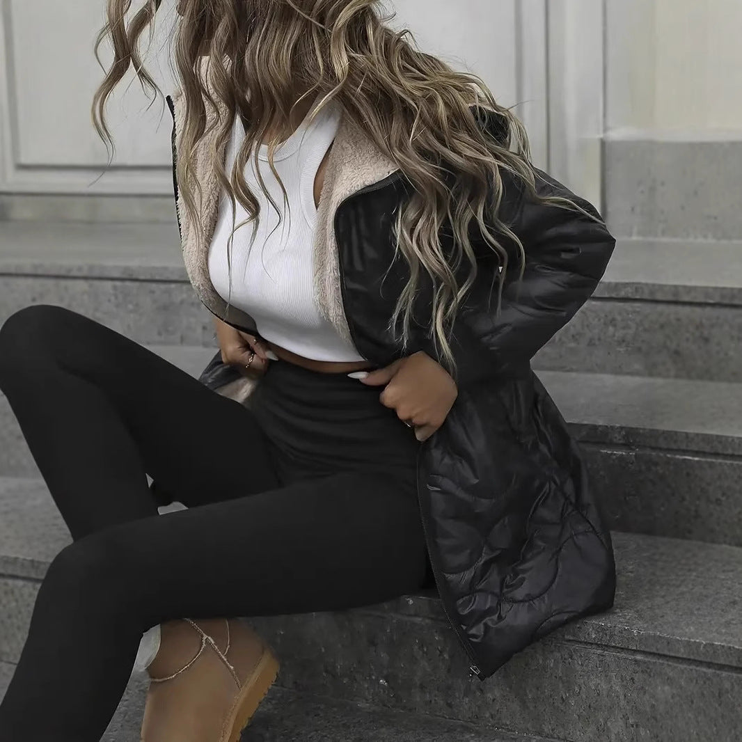 Anna™ | Élégante veste thermique avec isolation thermique, fermeture éclair et capuche