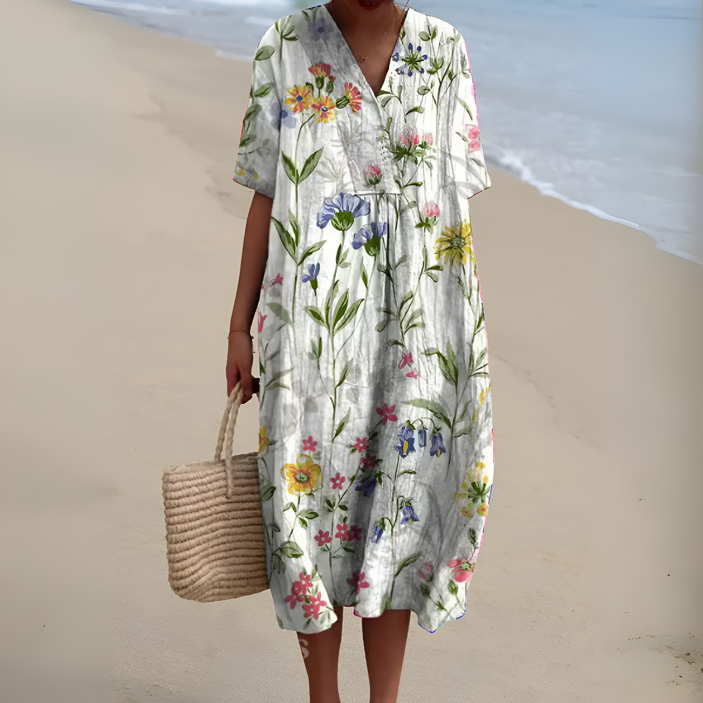 Nicole™ | Robe d'Été à Fleurs