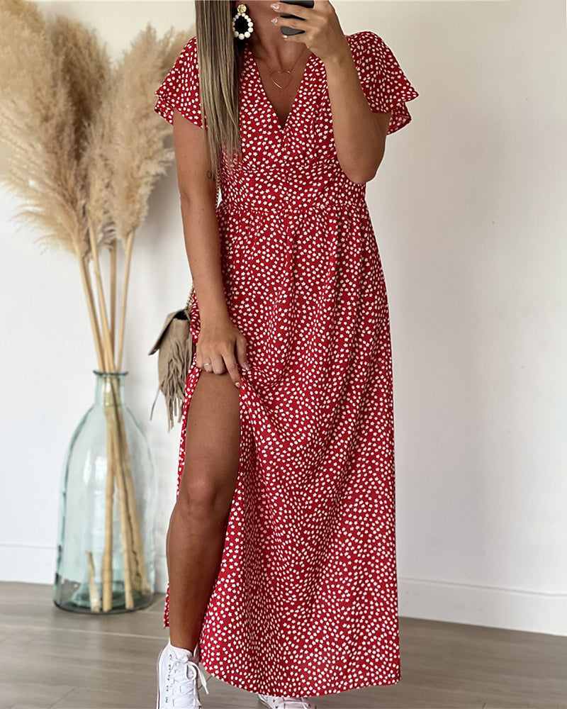 Sarah™ | Robe maxi avec décolleté et V