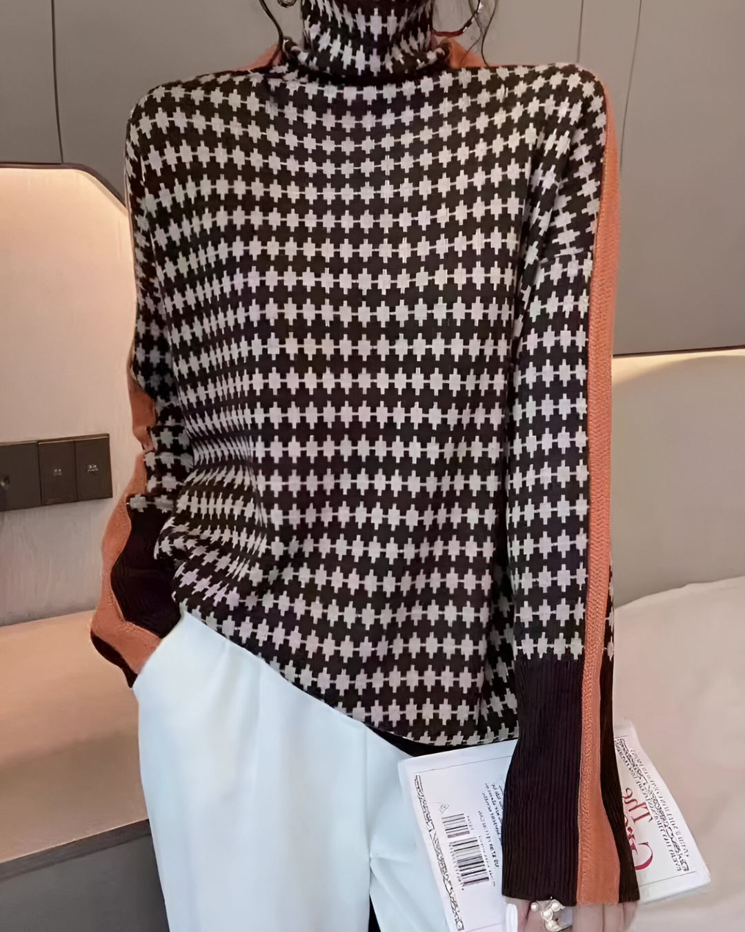 Vera™ | Col à enfiler orné d'un motif et d'un diamant