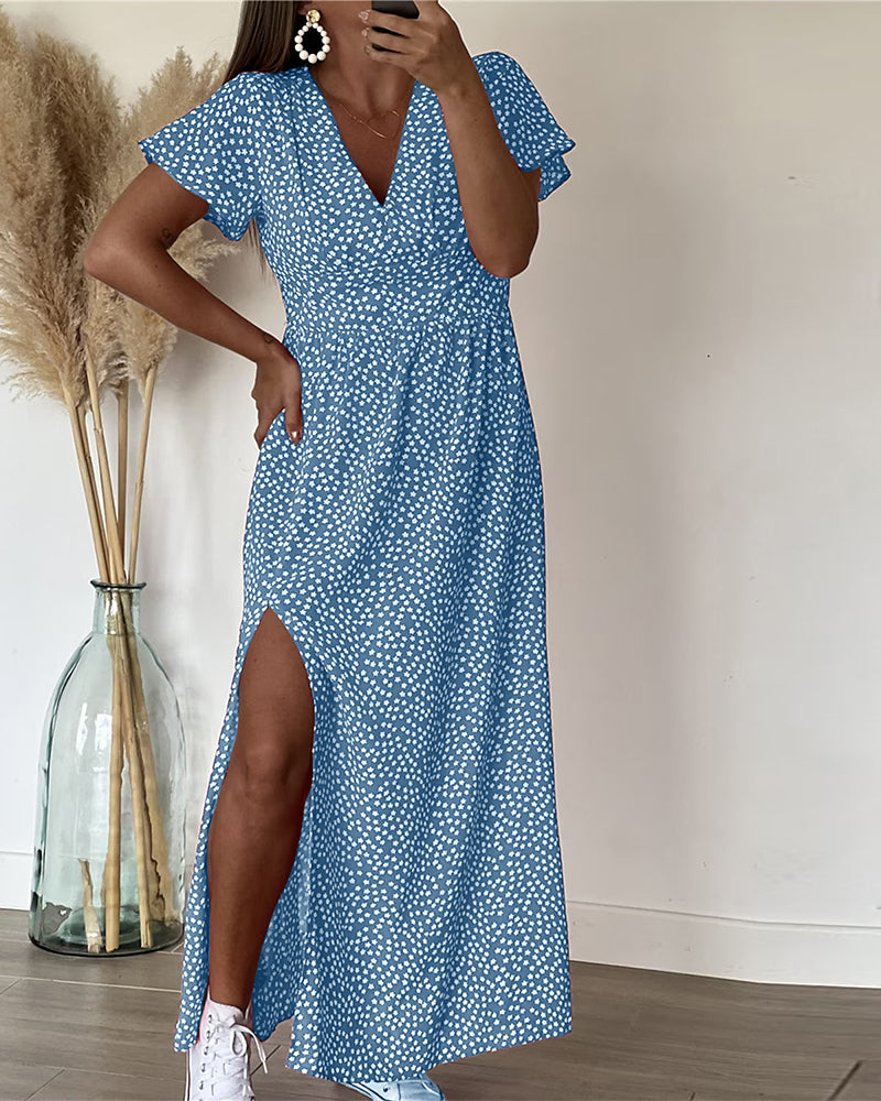 Sarah™ | Robe maxi avec décolleté et V