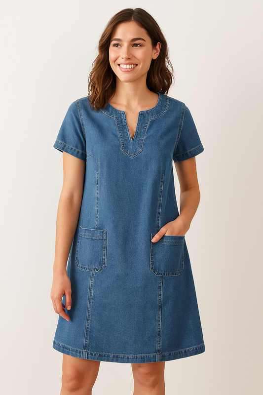 Agnès™ | Robe en Jean Relax