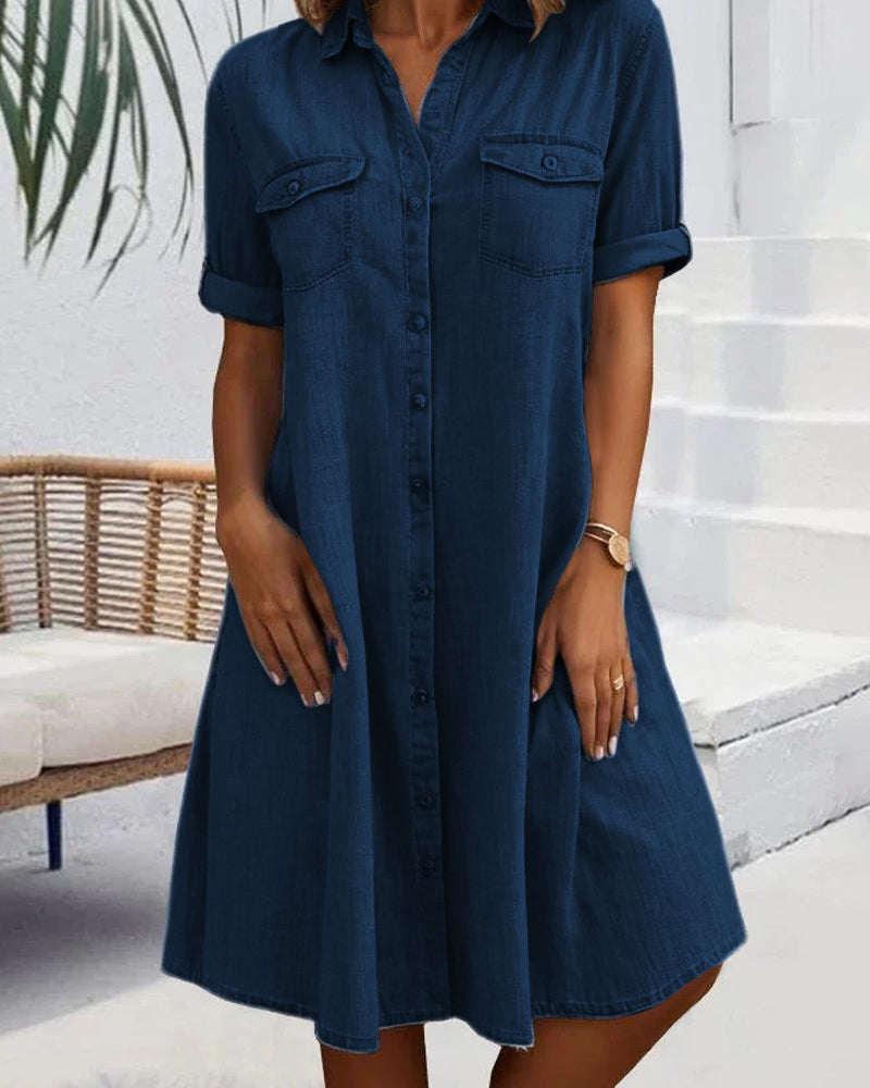 Salomé™ | Robe Chemise Denim