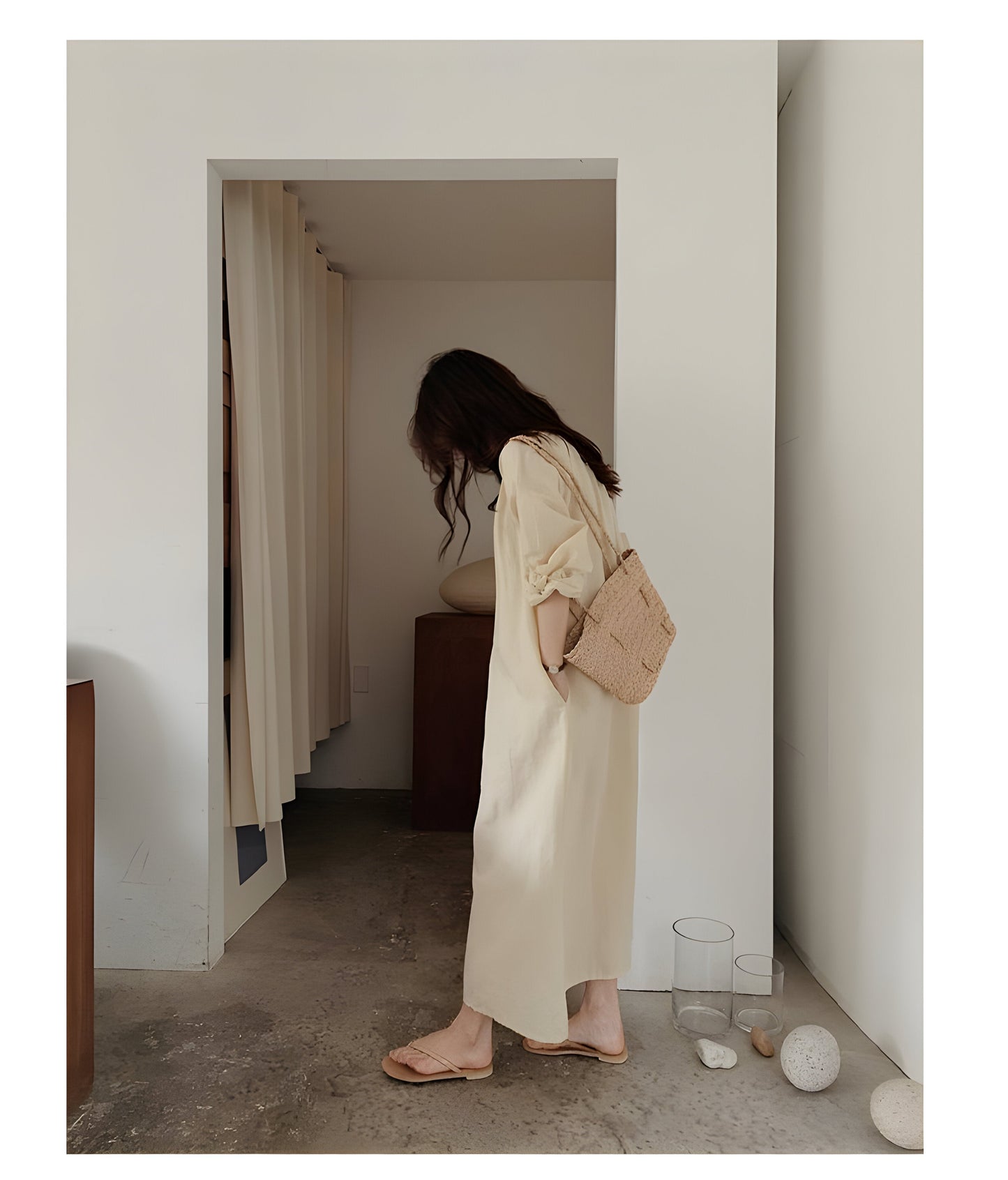 Sohée™ | Robe de Lounge Élégante en Coton