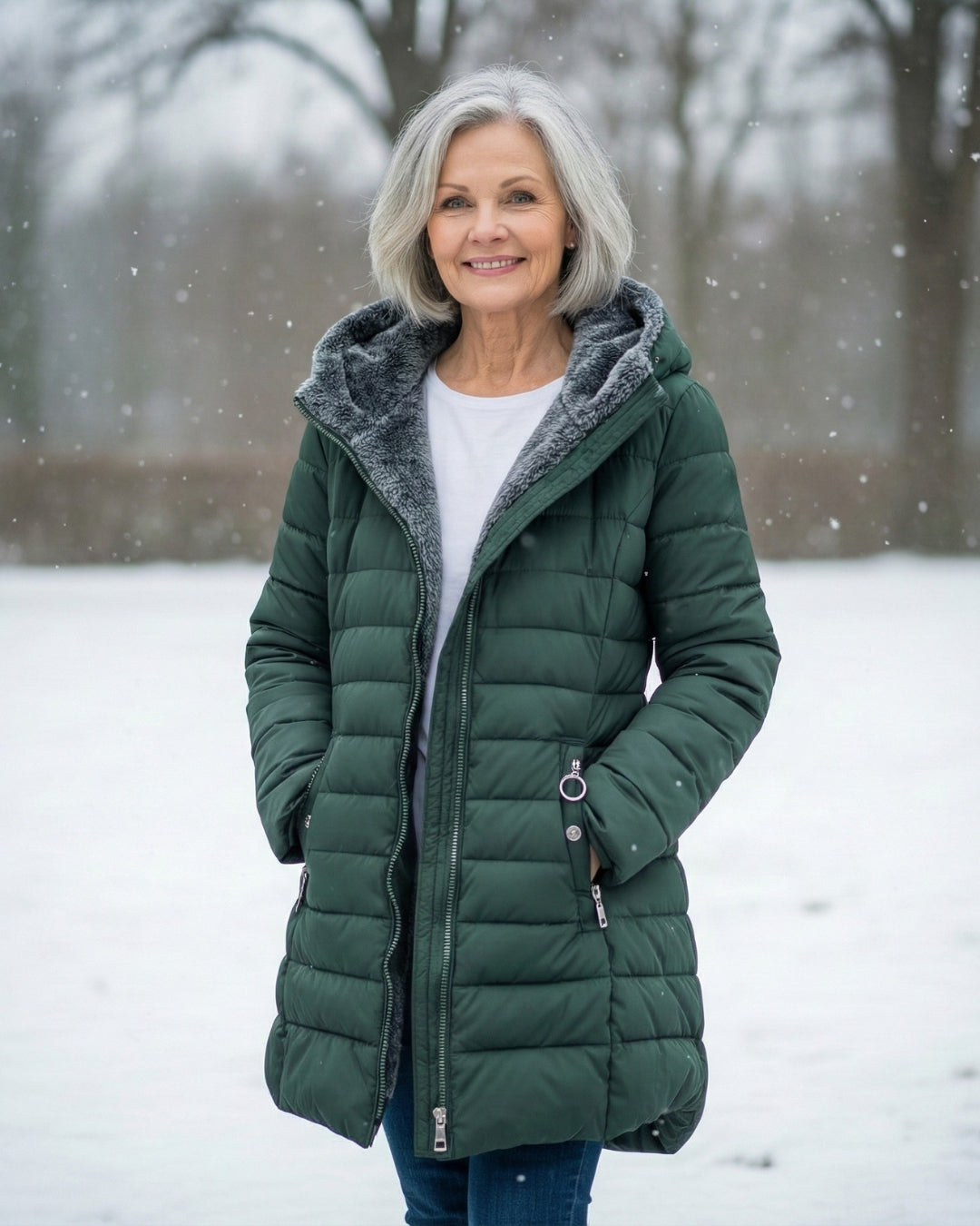 Claire | Manteau Puffer Doublé et Polaire