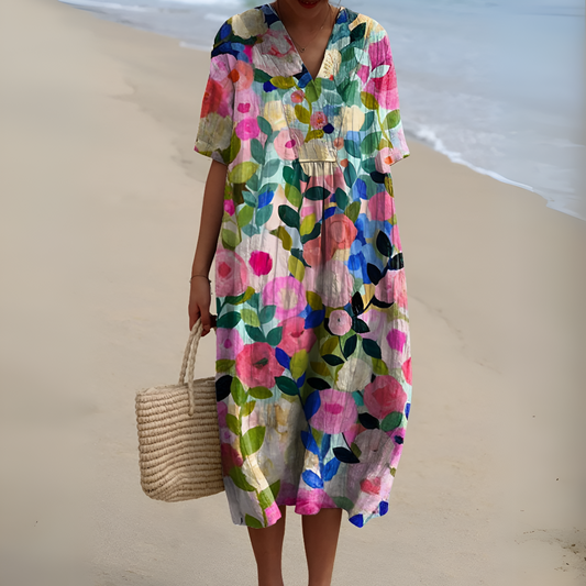 Nicole™ | Robe d'Été à Fleurs