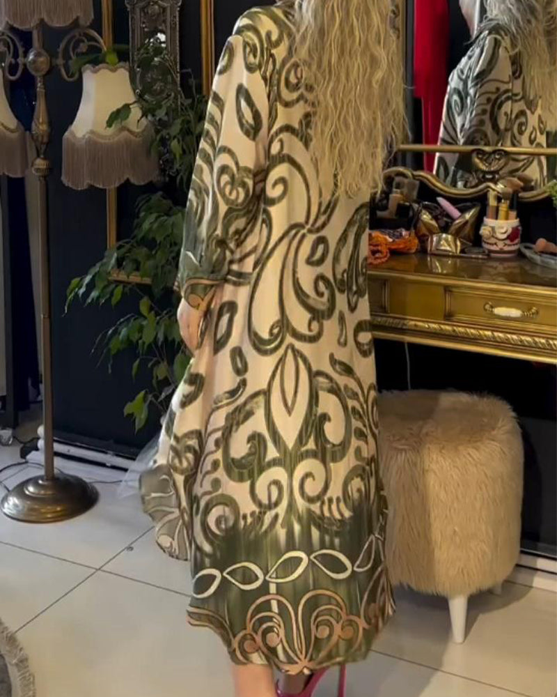 Éliane™ | Robe élégante à imprimé