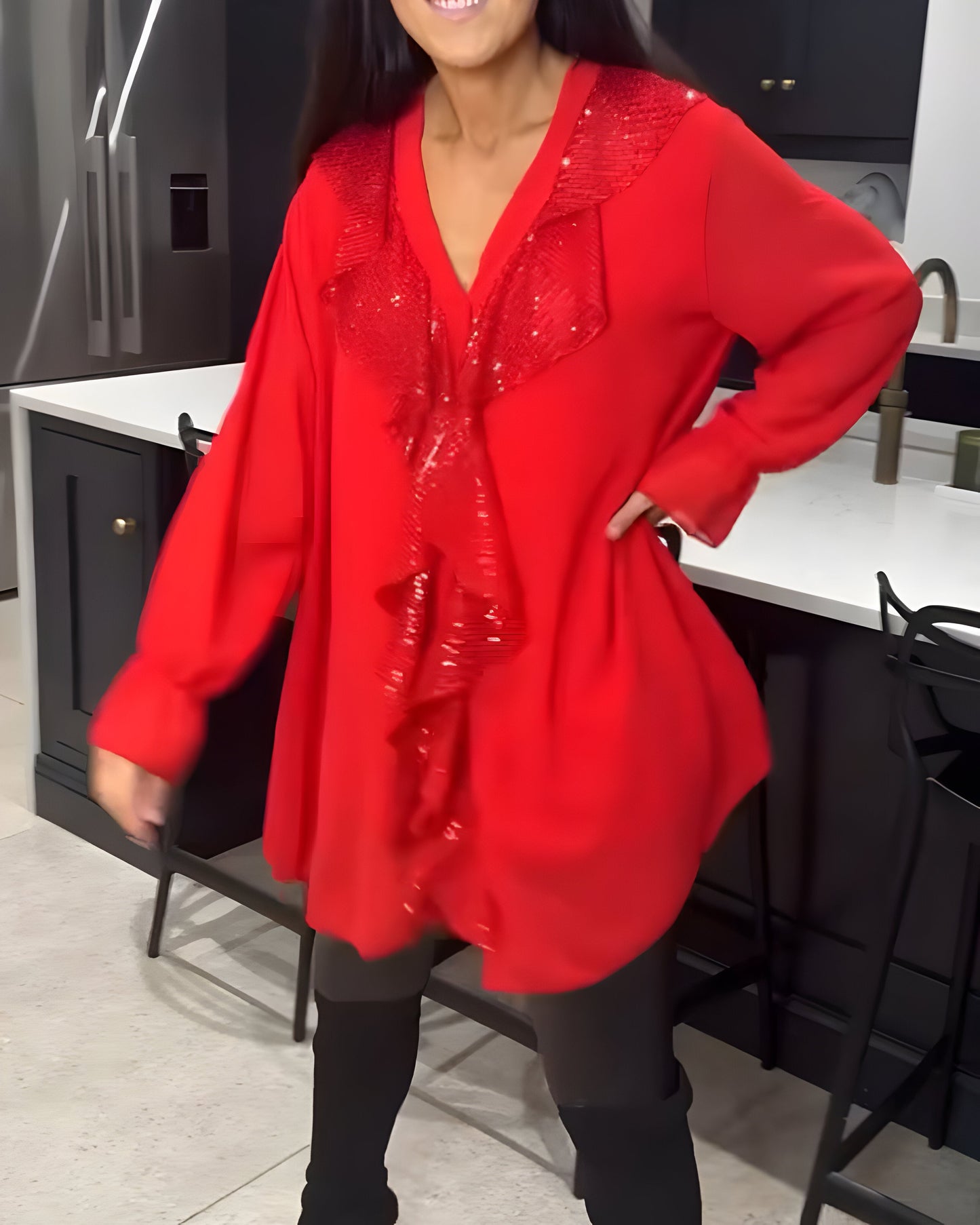 Sylvaine™ | Chemisier élégant à volants