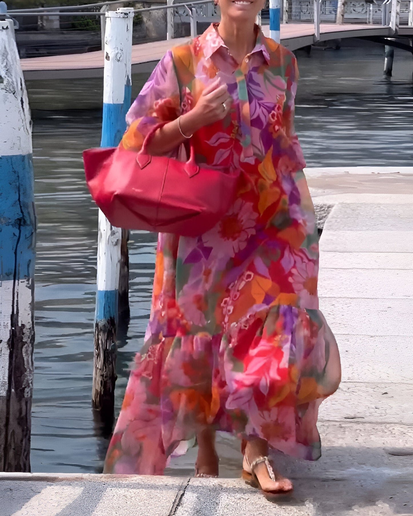 Camila™ | Robe Maxi Colorée 