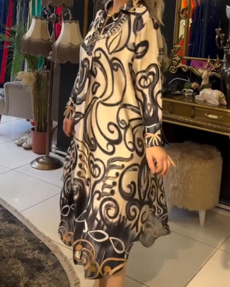Éliane™ | Robe élégante à imprimé