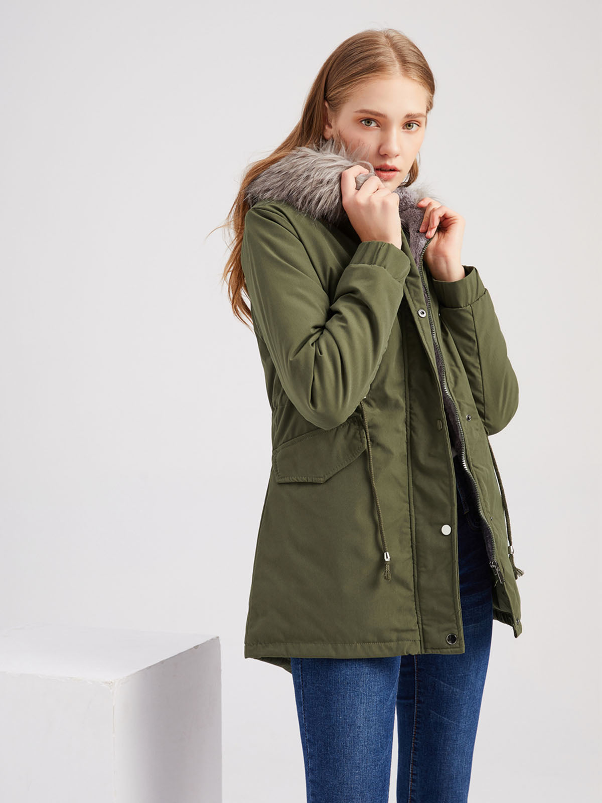 Arielle | Parka d'hiver avec doublure et fourrure douce